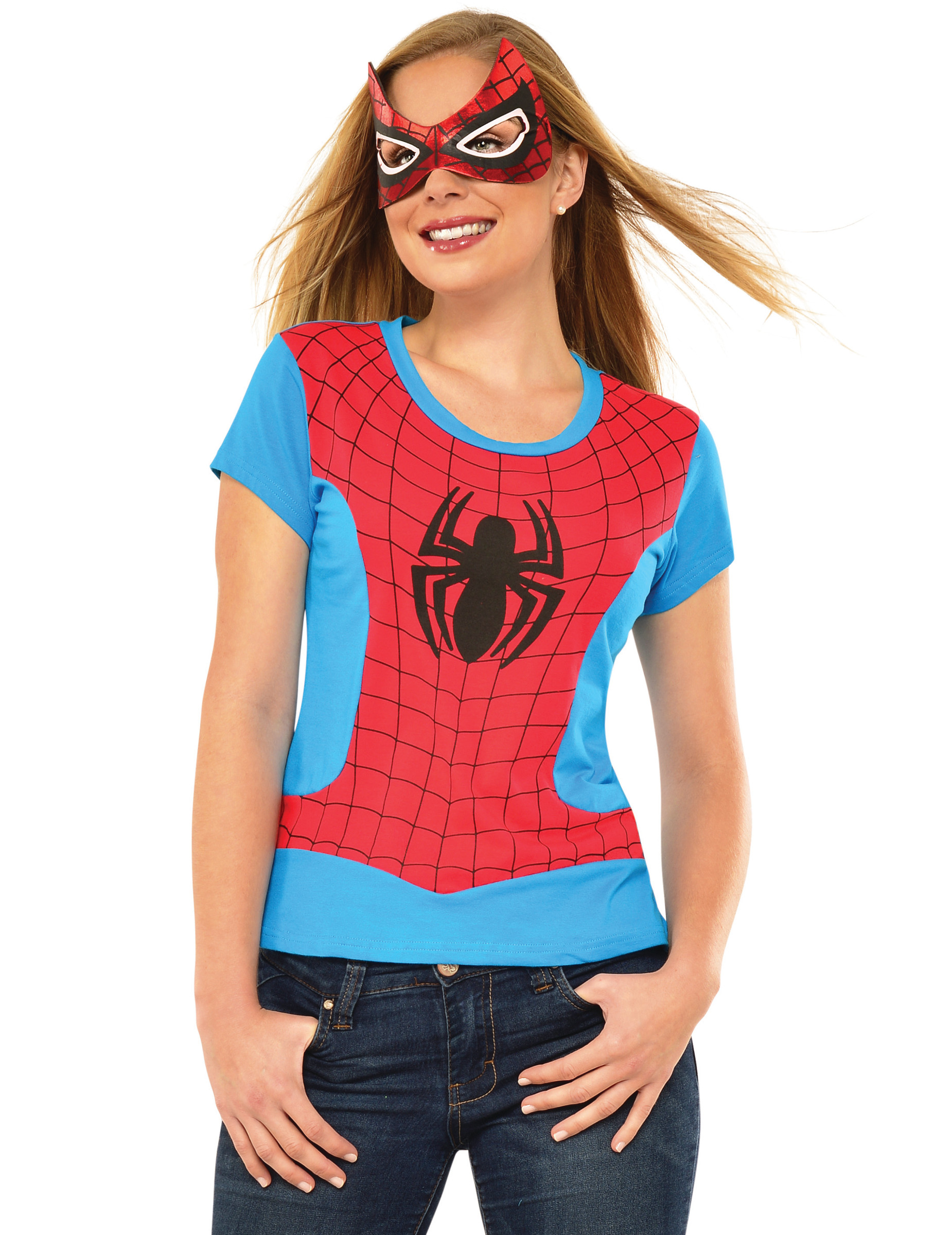 T-shirt et masque Spider-girl femme