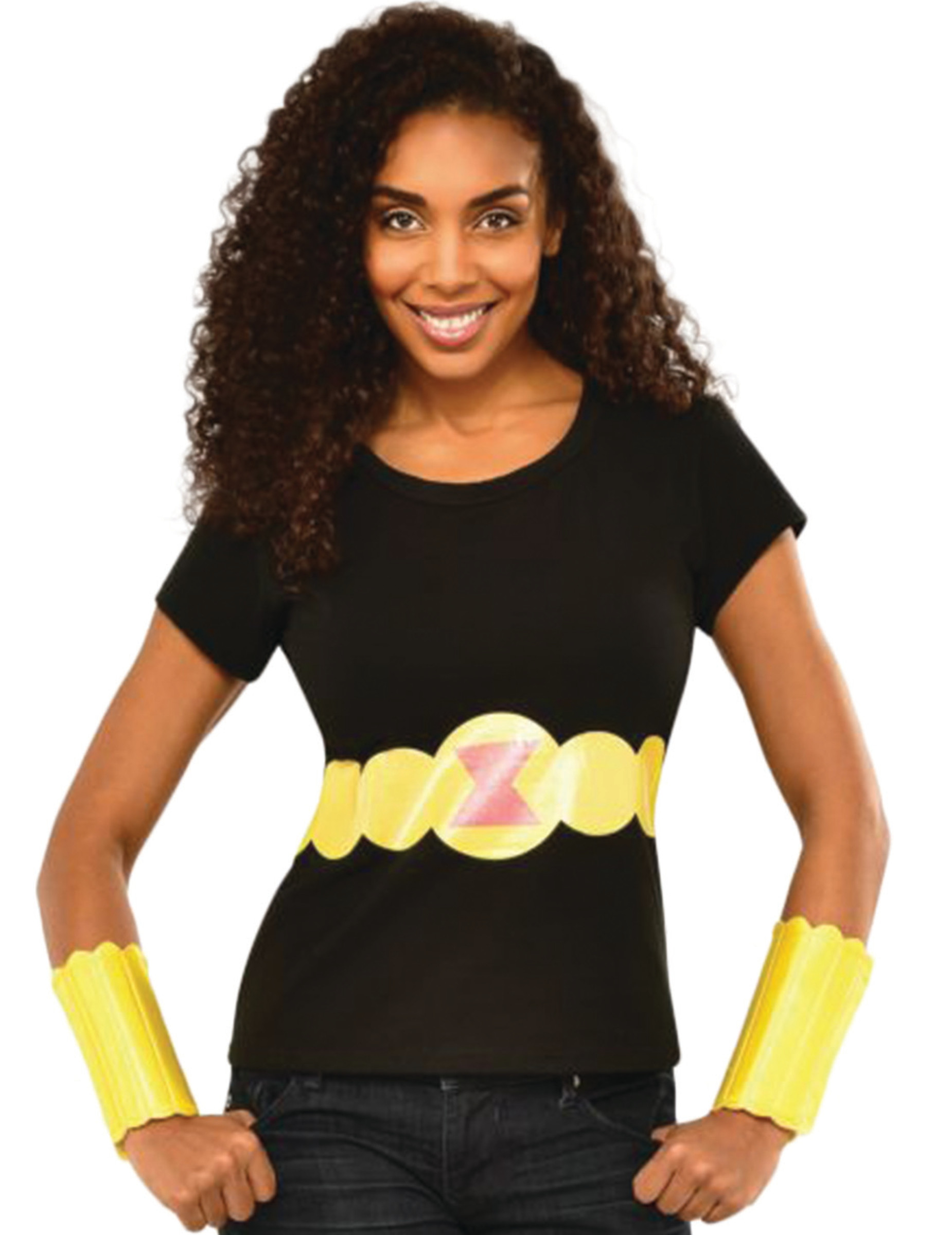 T-shirt et gantelets Black Widow femme