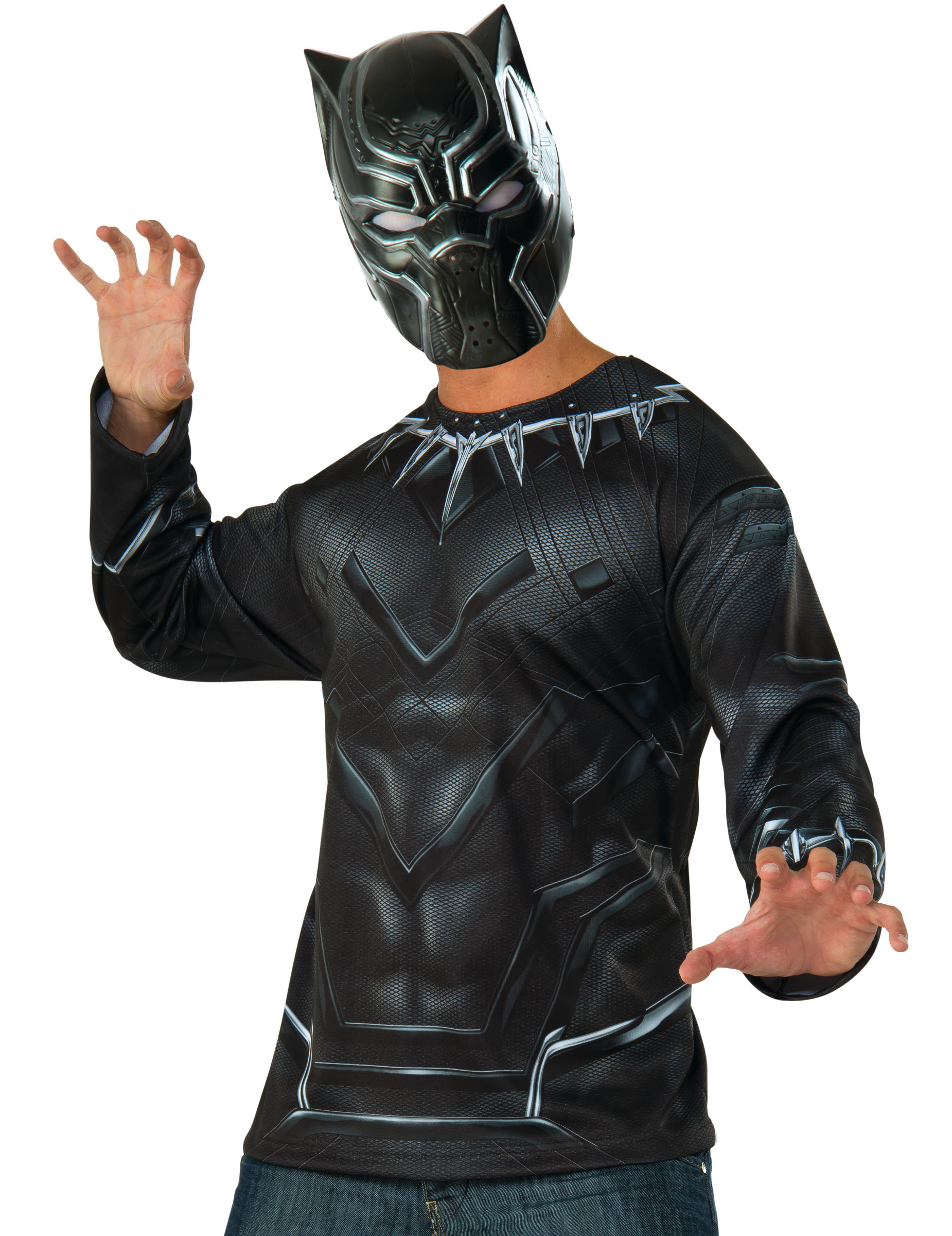 T-shirt et masque Black Panther Captain America Civil War adulte