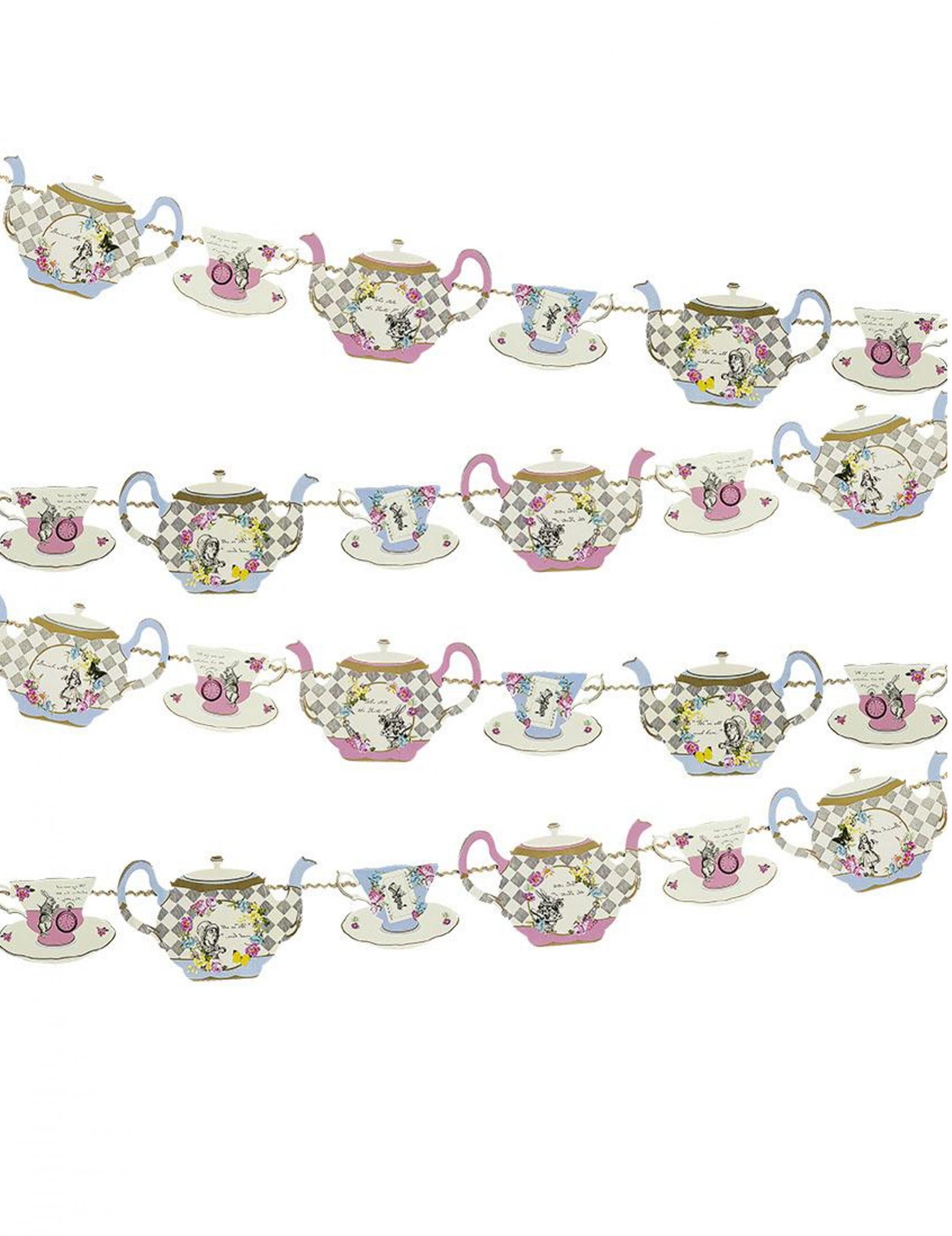 Guirlande en carton Alice au Pays imaginaire 3 m