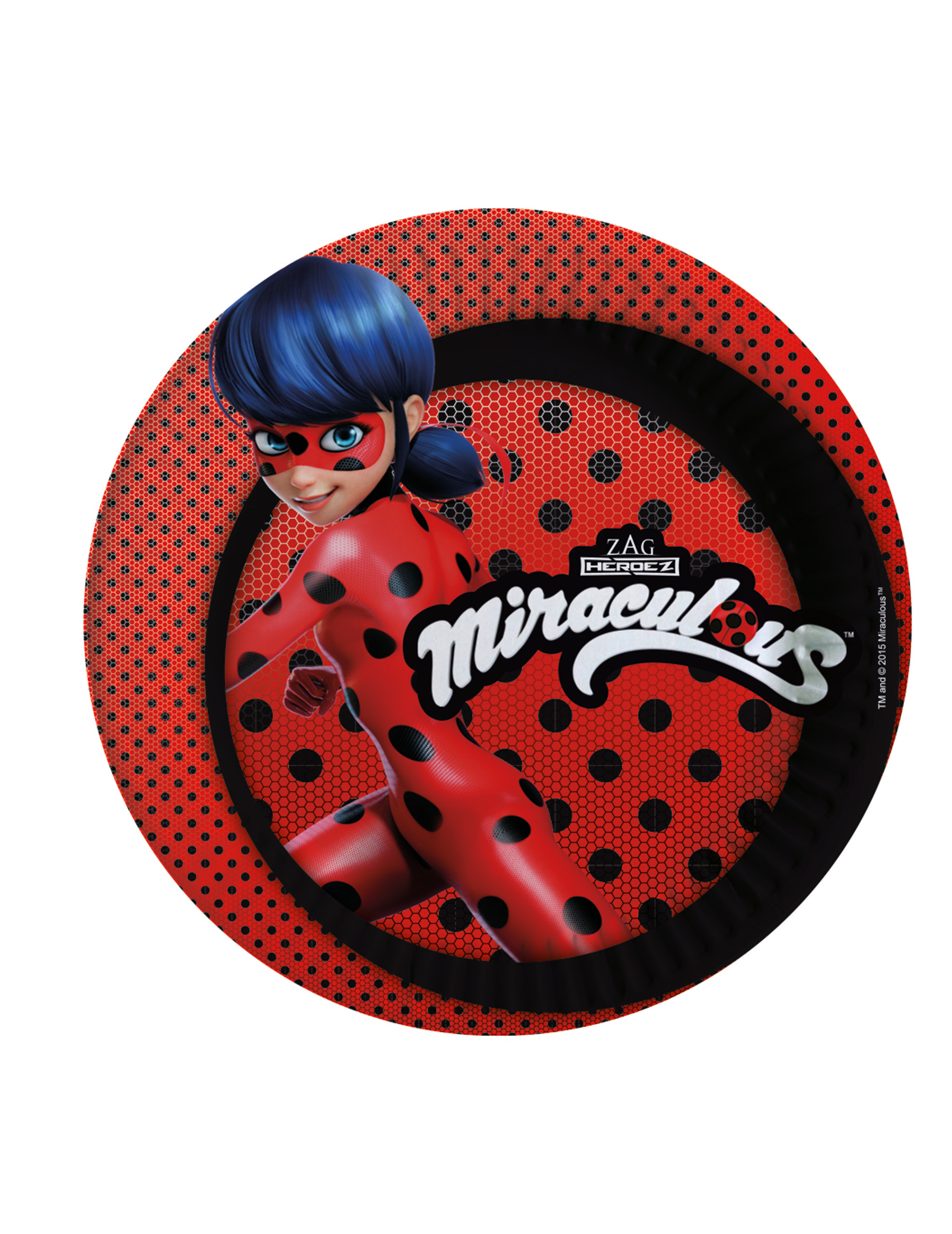 8 Assiettes en carton Ladybug23 cm