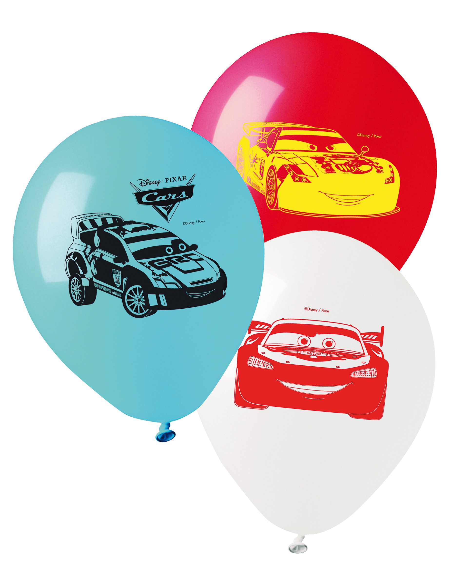 10 Ballons en latex Cars 28 cm