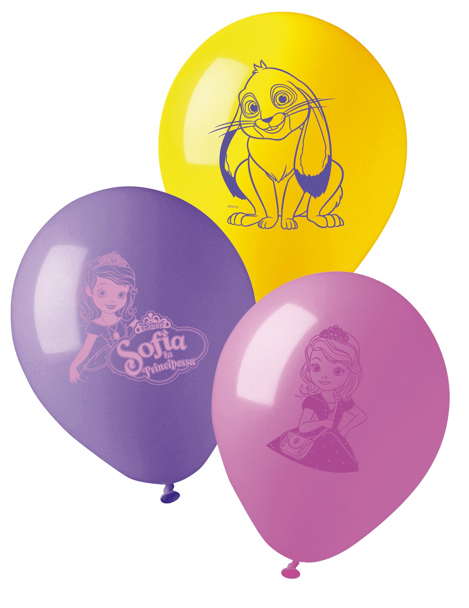 10 Ballons en latex Princesse Sofia 28 cm