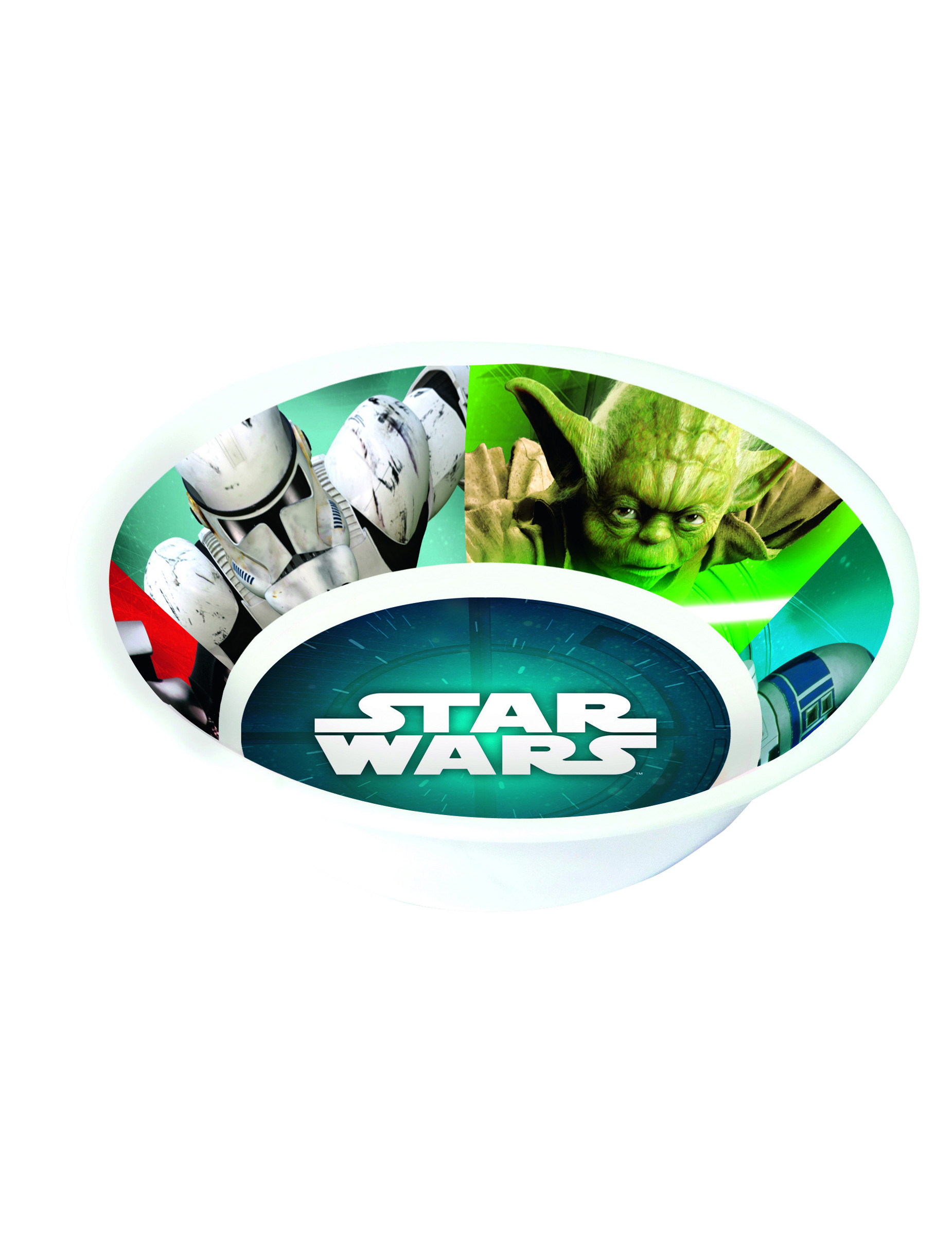 Assiette creuse en plastique mélamine Star Wars 14 cm