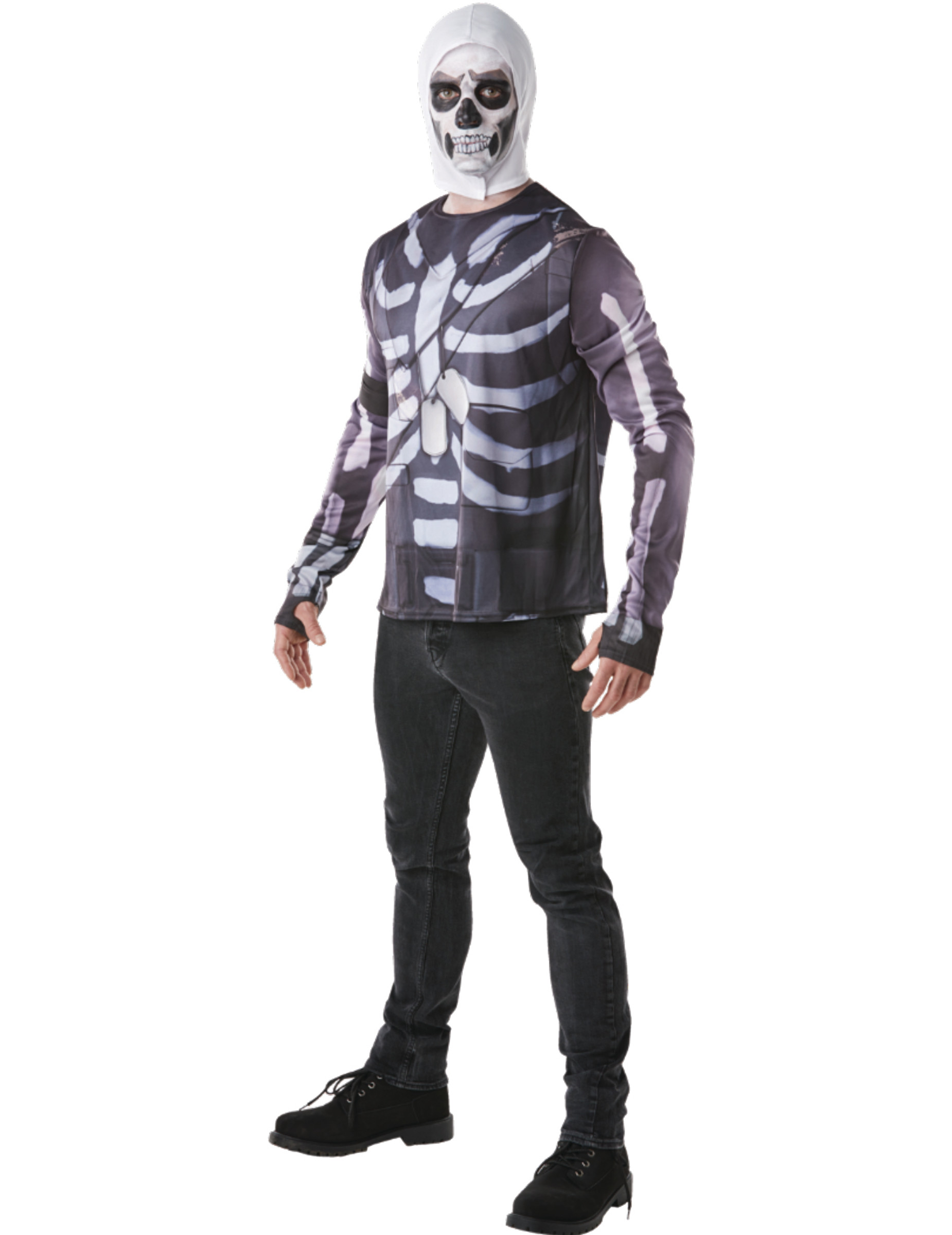 T-shirt et cagoule Skull Trooper Fortnite adulte