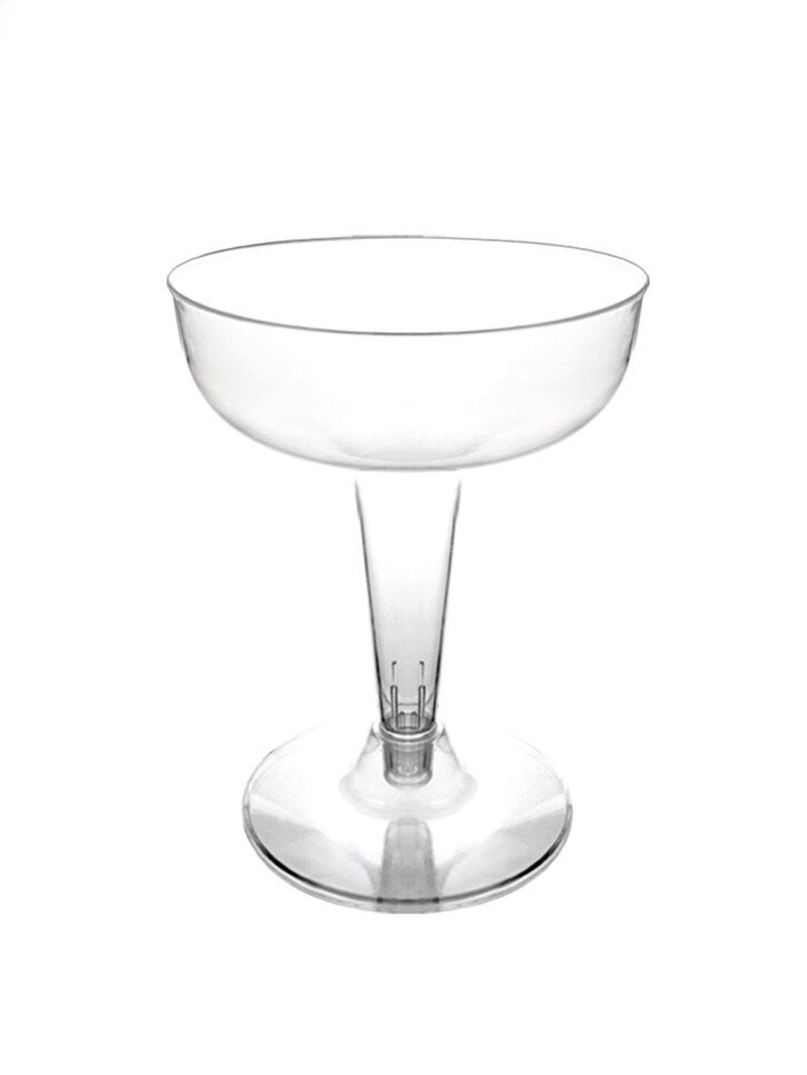 6 Verres à cocktail en plastique transparent 118 ml
