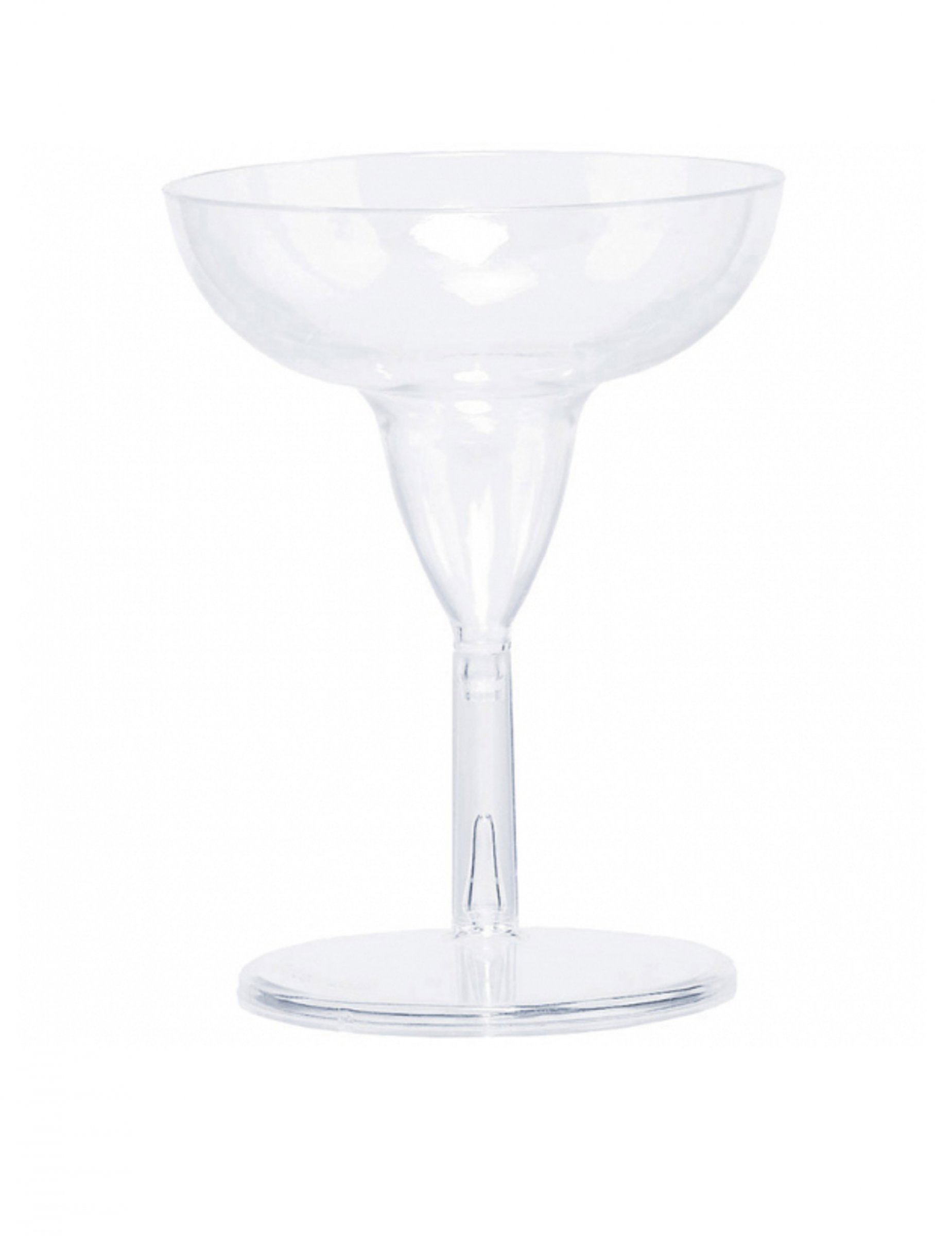 20 Mini verres à Margarita en plastique 59 ml