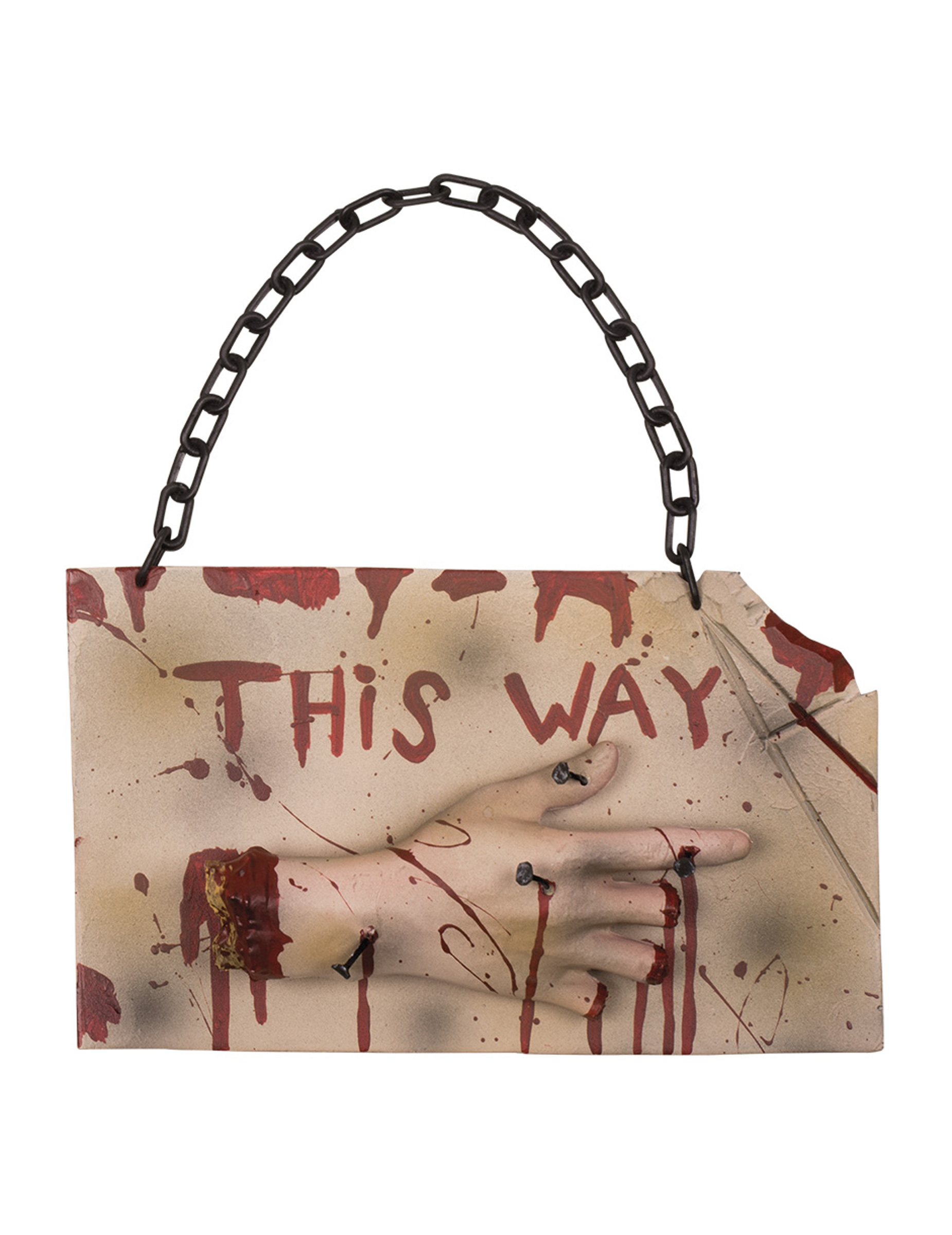 Pancarte directionnelle halloween 19 x 31 cm