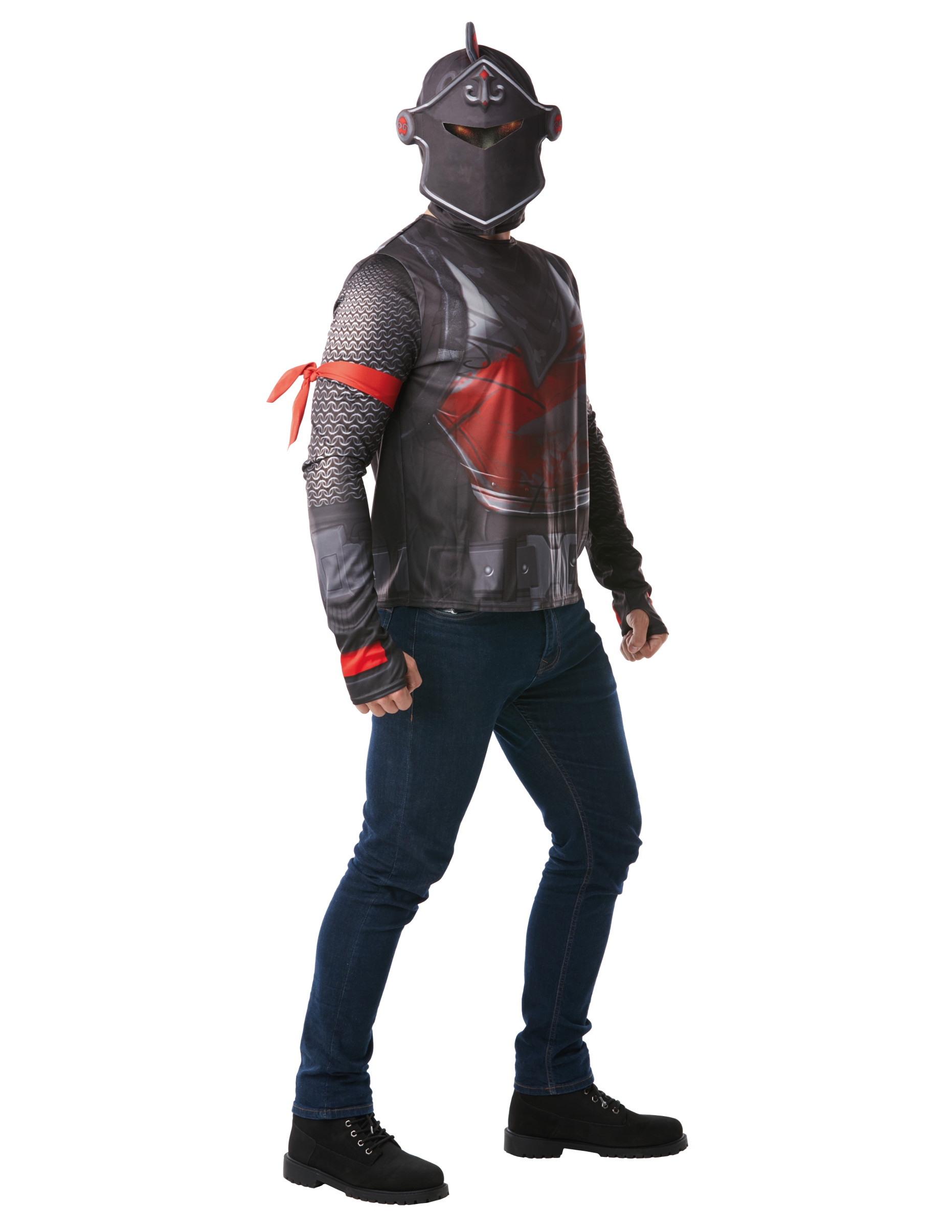 T-shirt et casque Black Knight Fortnite adulte