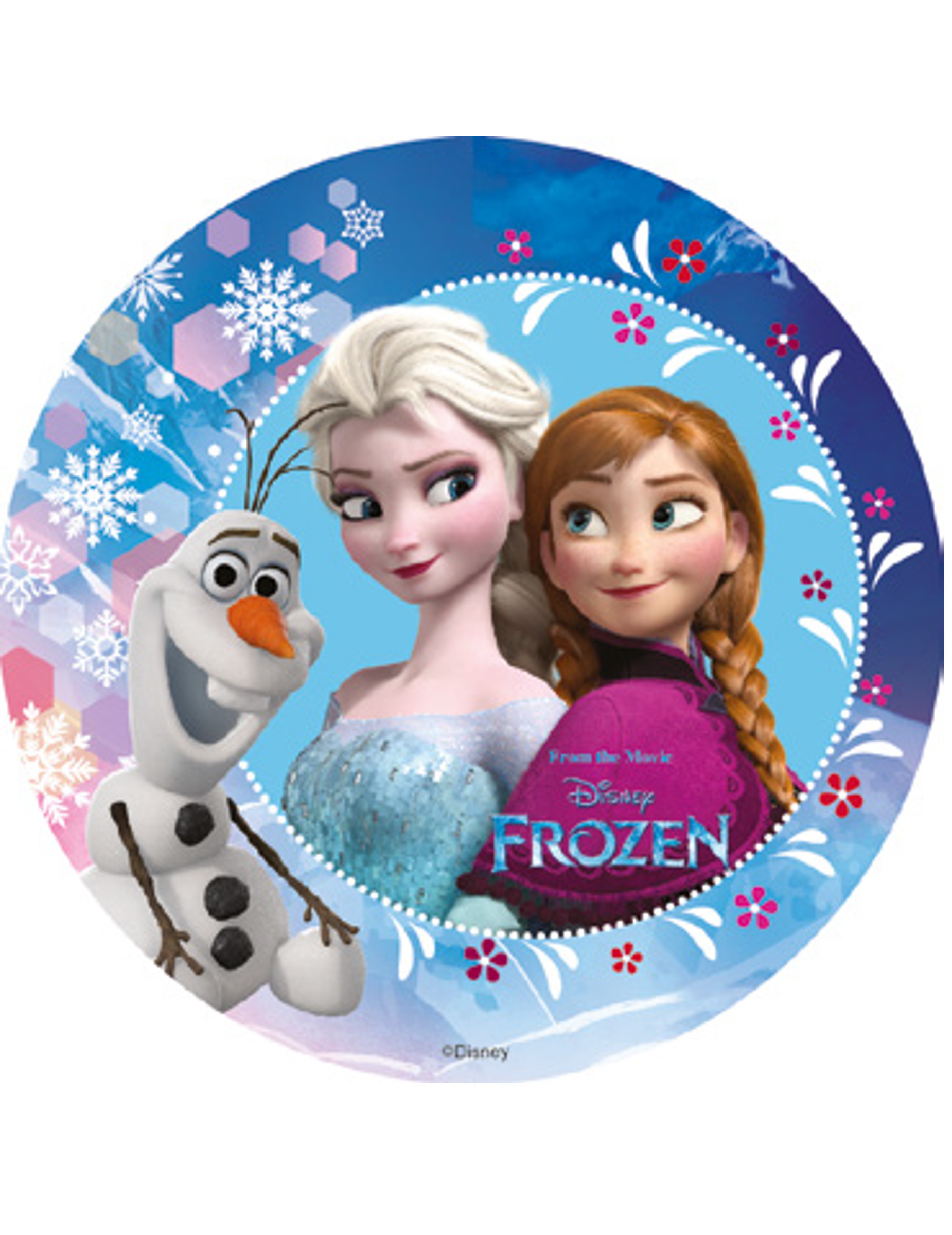 Disque en amidon La Reine des Neiges 18,5 cm