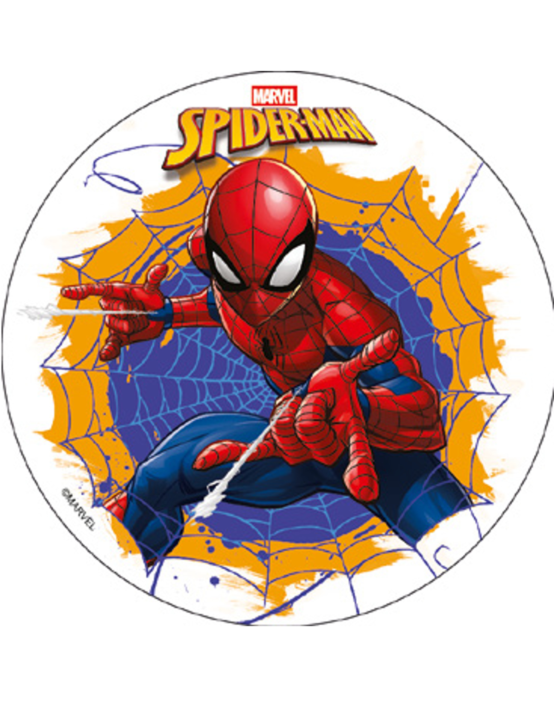Disque en azyme Spiderman 18,5 cm