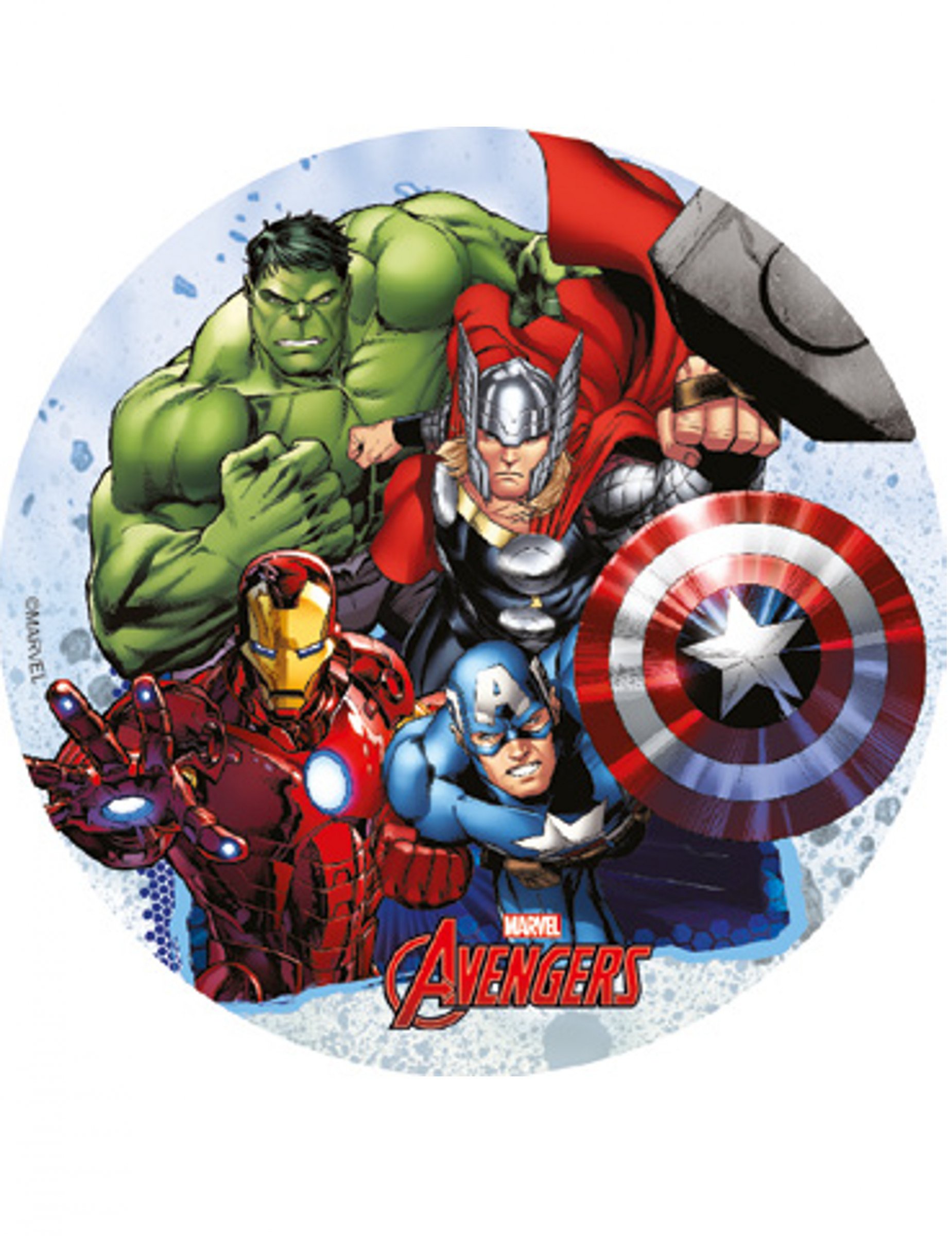 Disque en azyme Avengers 18,5 cm