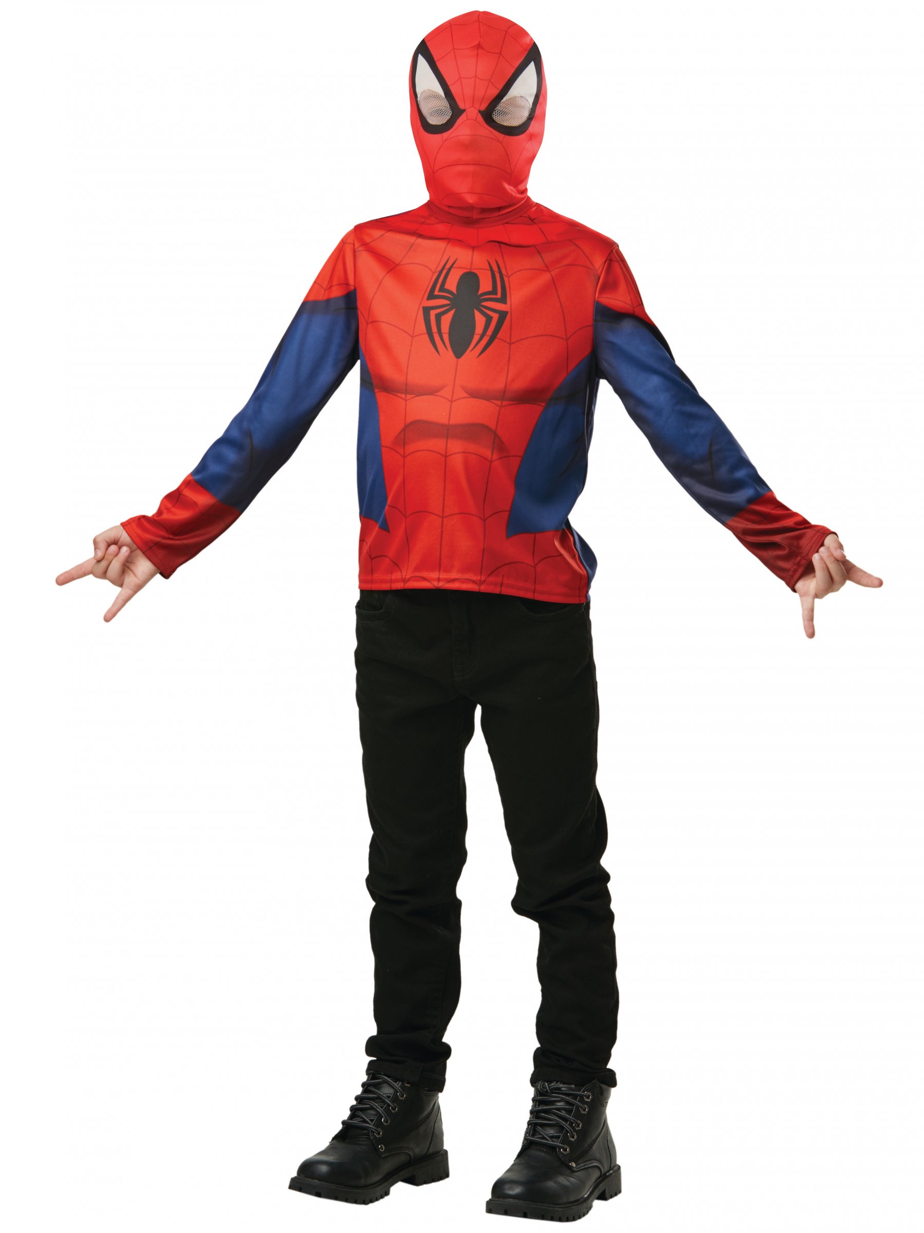 T-shirt avec cagoule Spiderman enfant