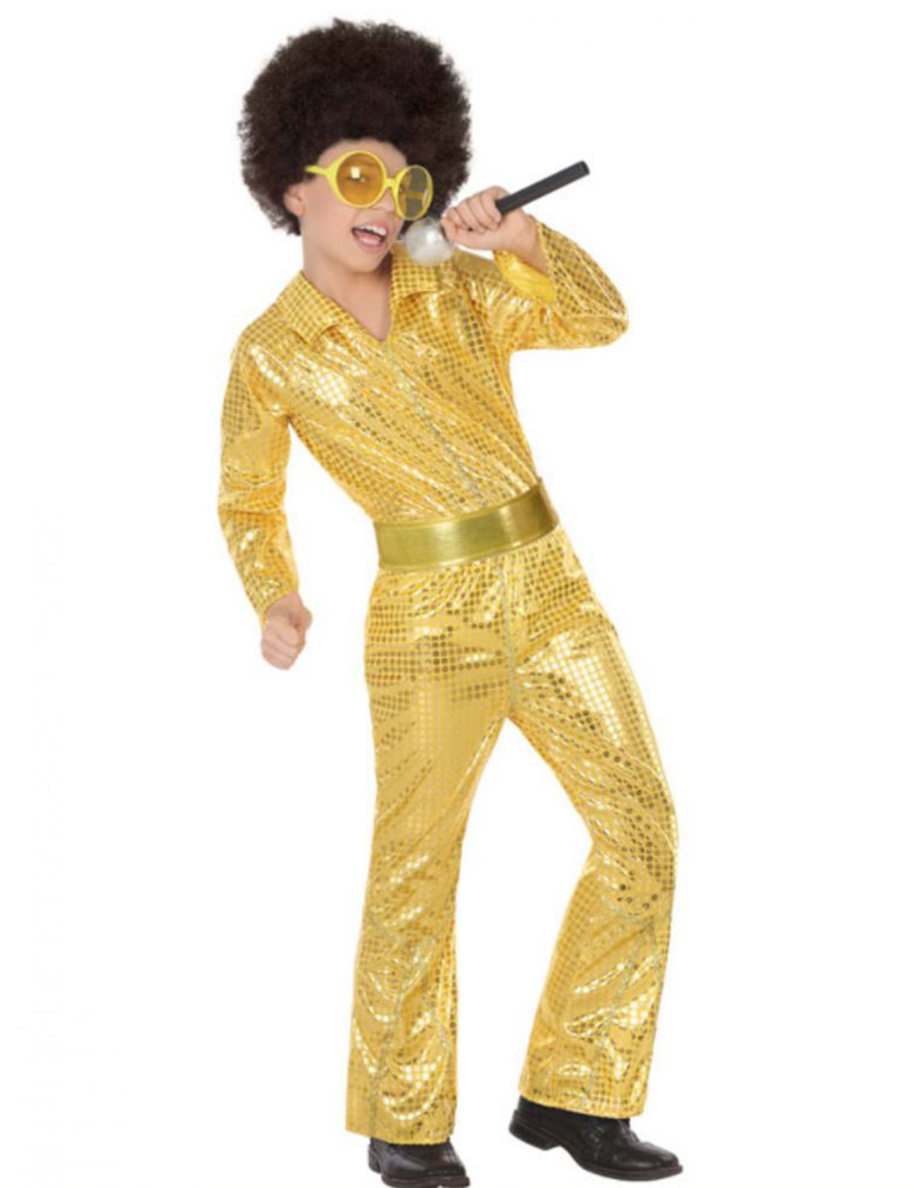 Déguisement disco gold garçon