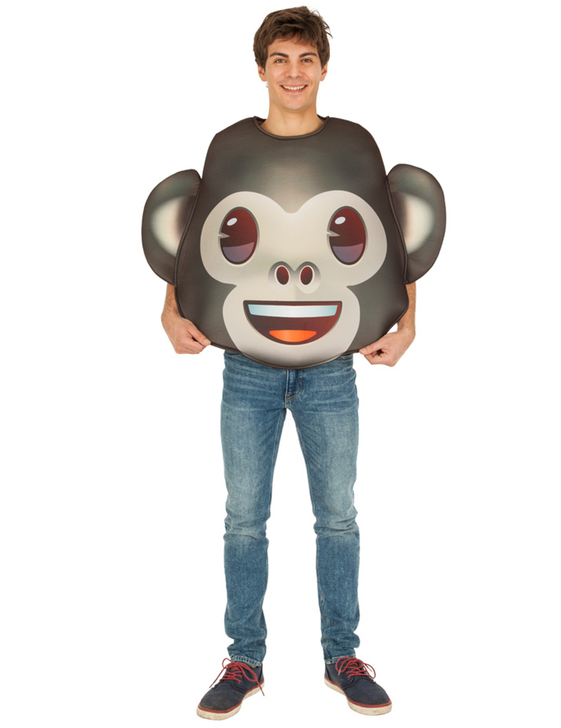 Déguisement Emoji Singe adulte