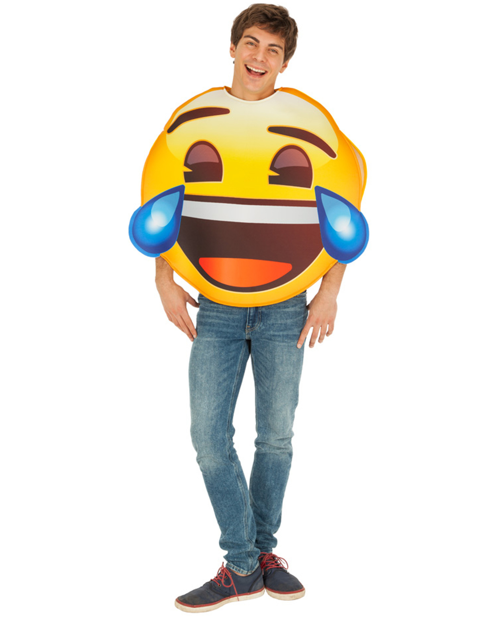 Déguisement Emoji fou rire adulte