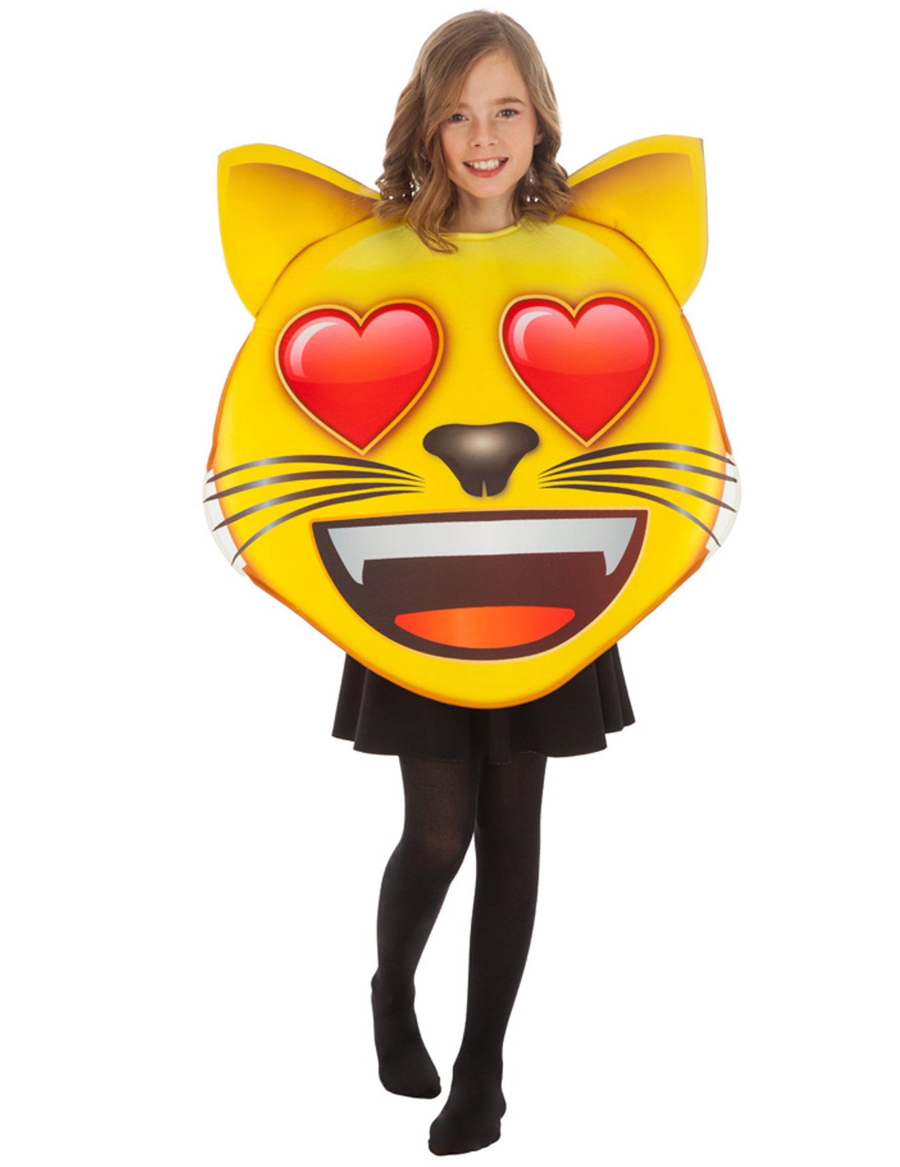 Déguisement Emoji chat coeur enfant