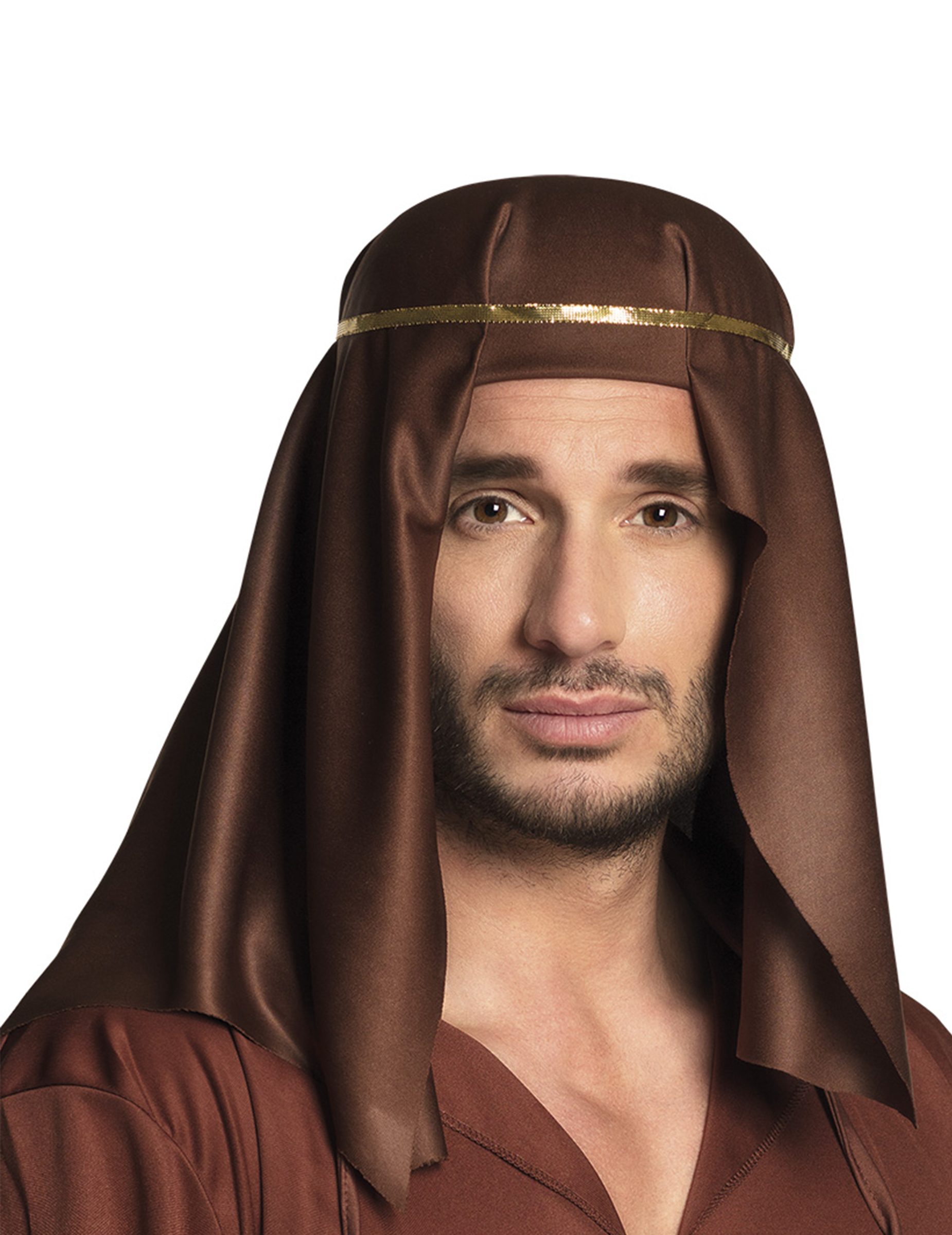 Coiffe émir arabe marron adulte