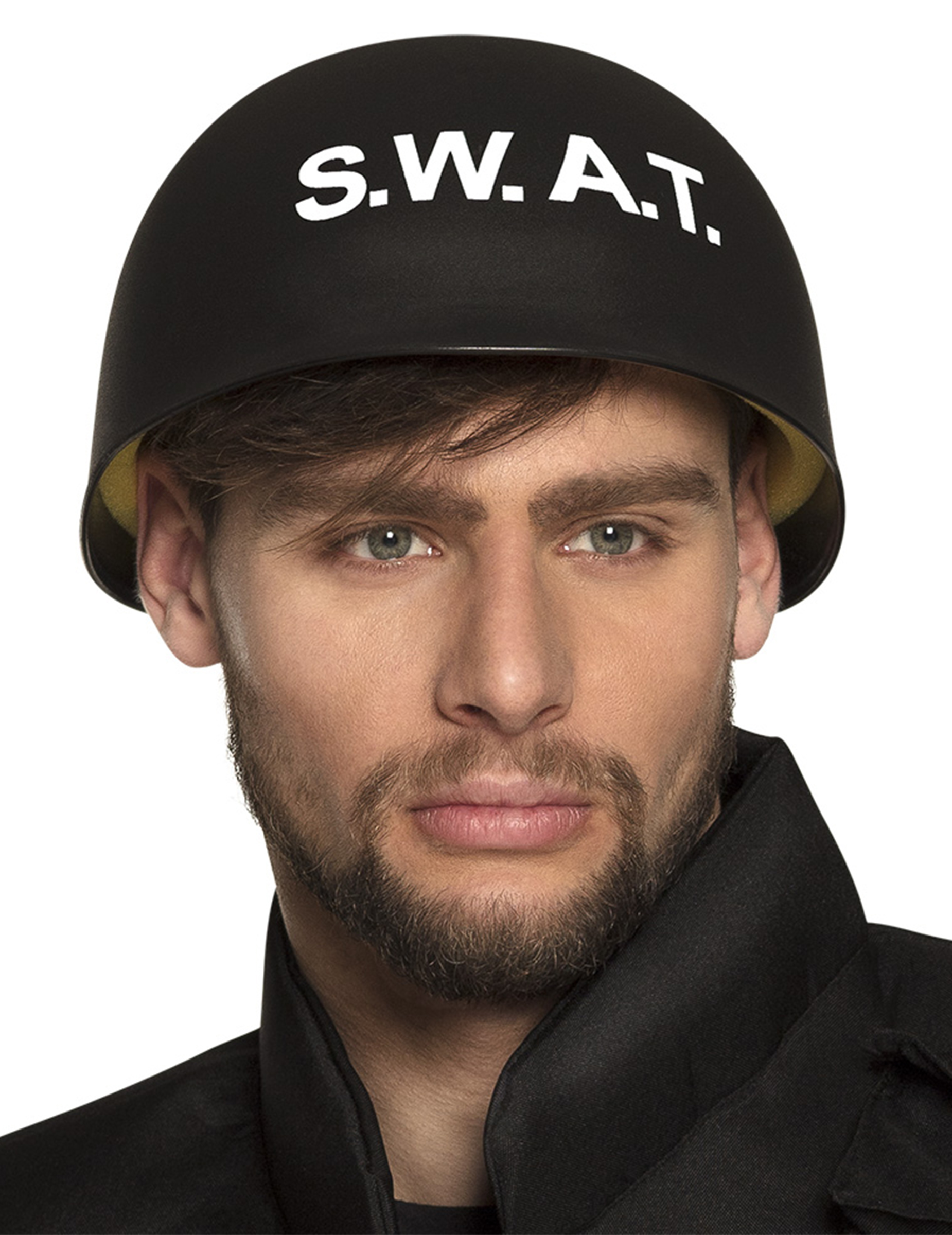 Casque S.W.A.T noir adulte