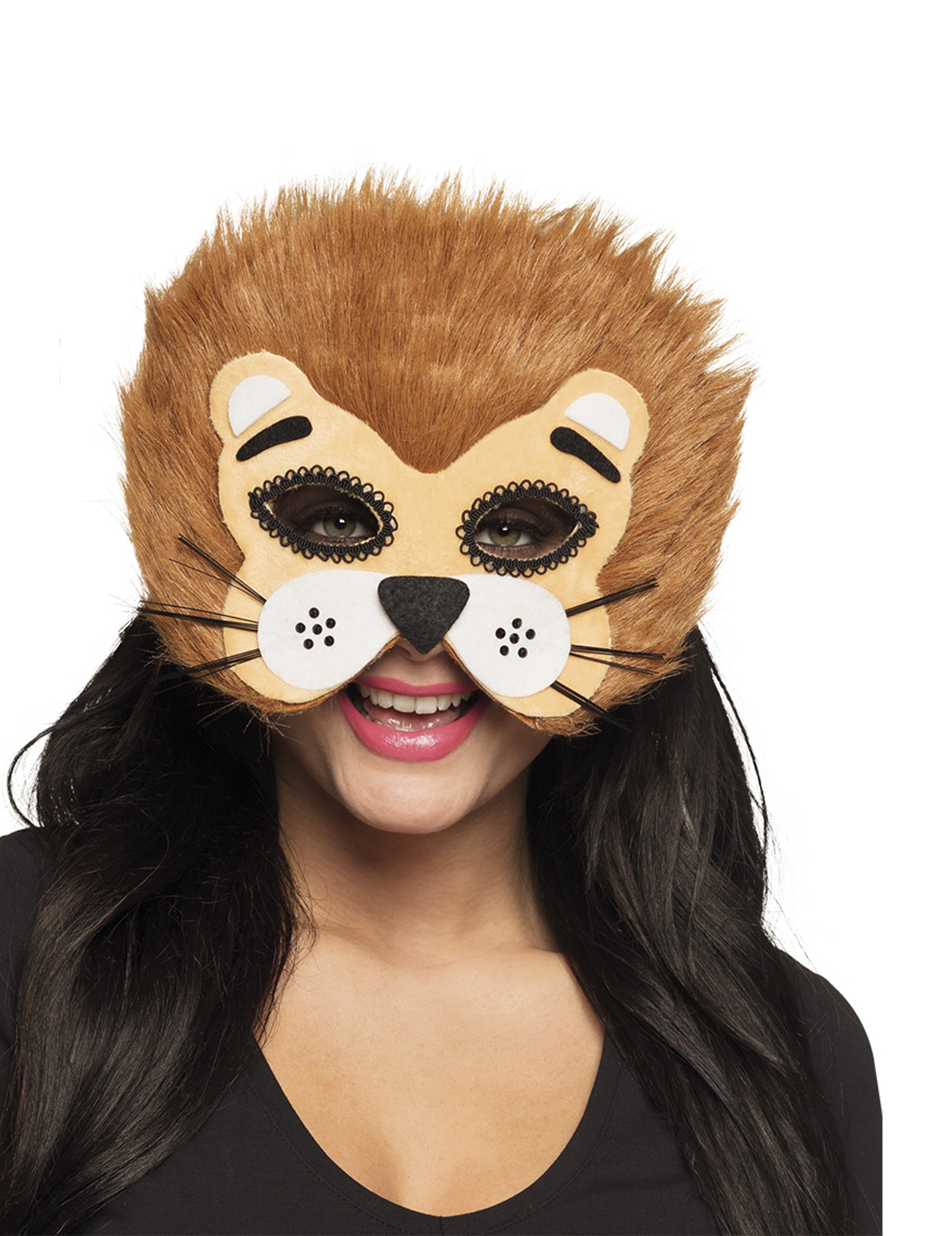 Demi masque lion adulte