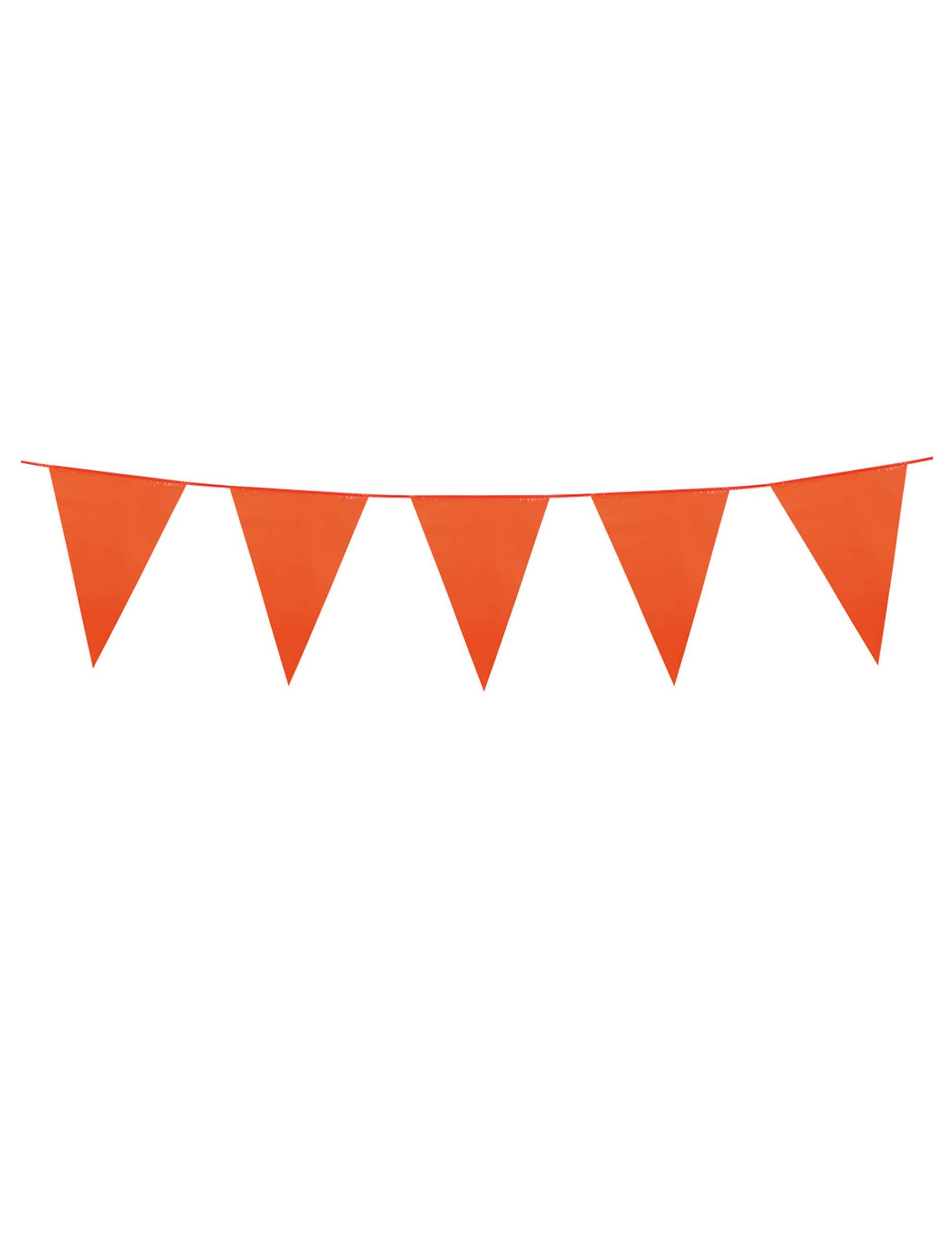 Guirlande à mini fanions orange 3 m
