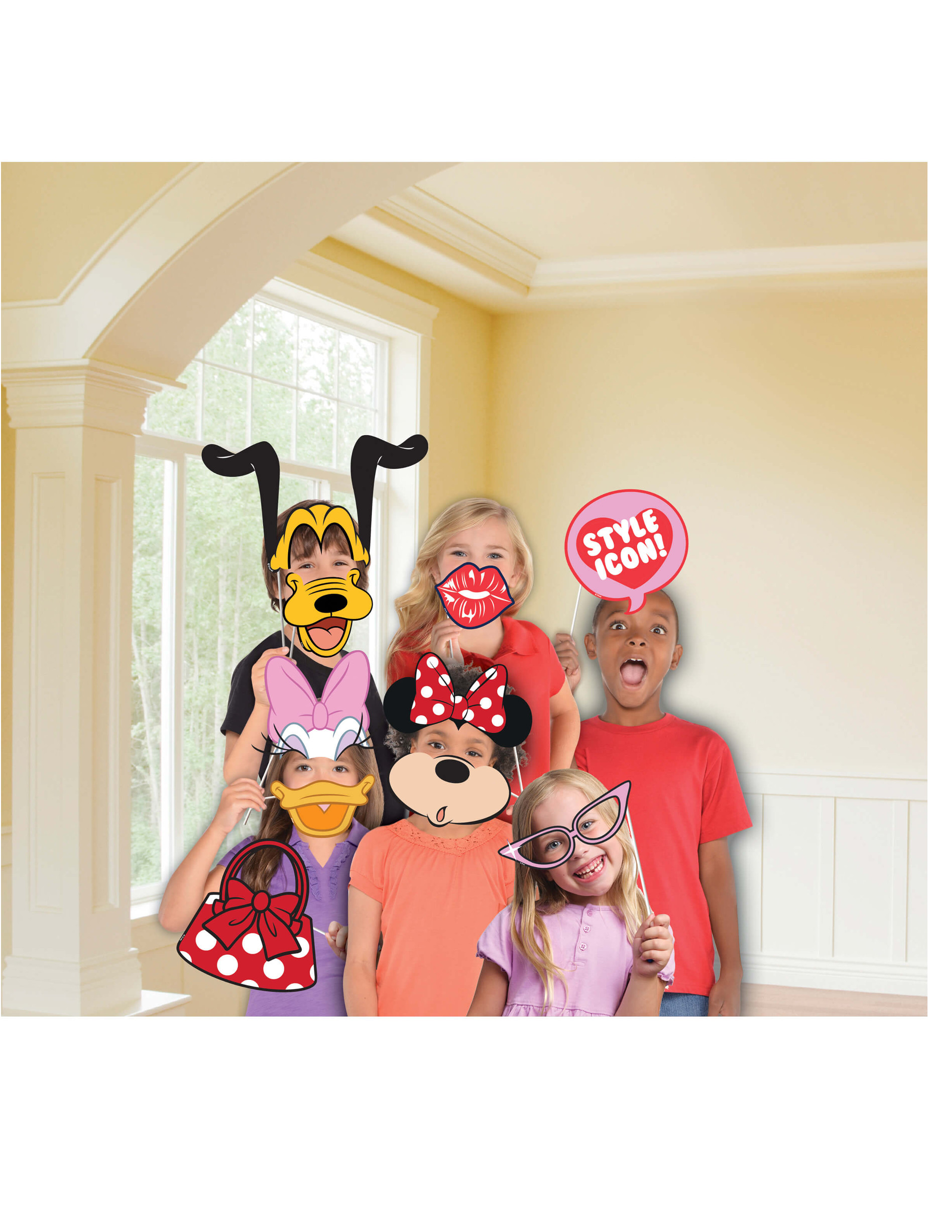 Kit photobooth Minnie Mouse 12 accessoires