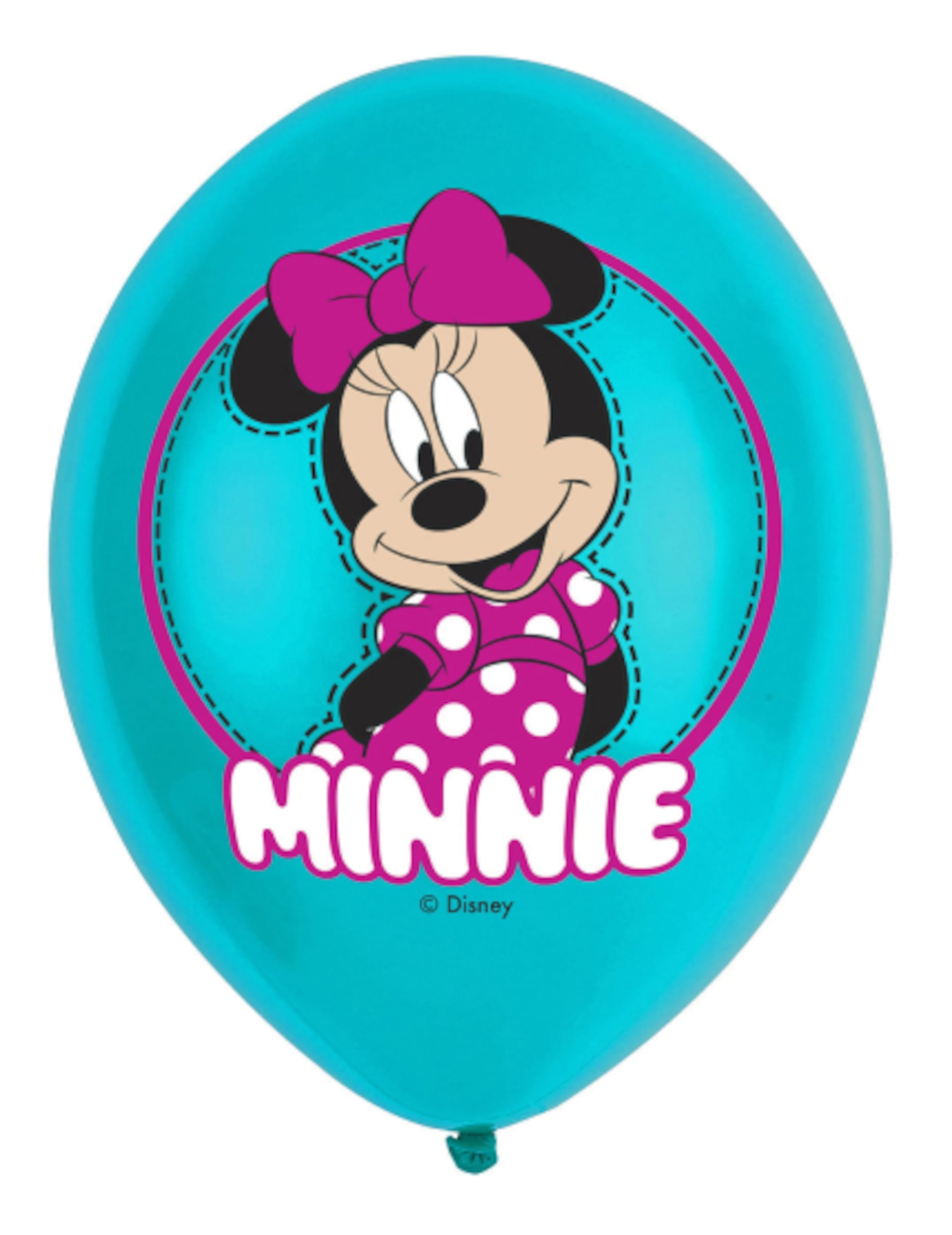 6 Ballons en latex Minnie Mouse 27,5 cm