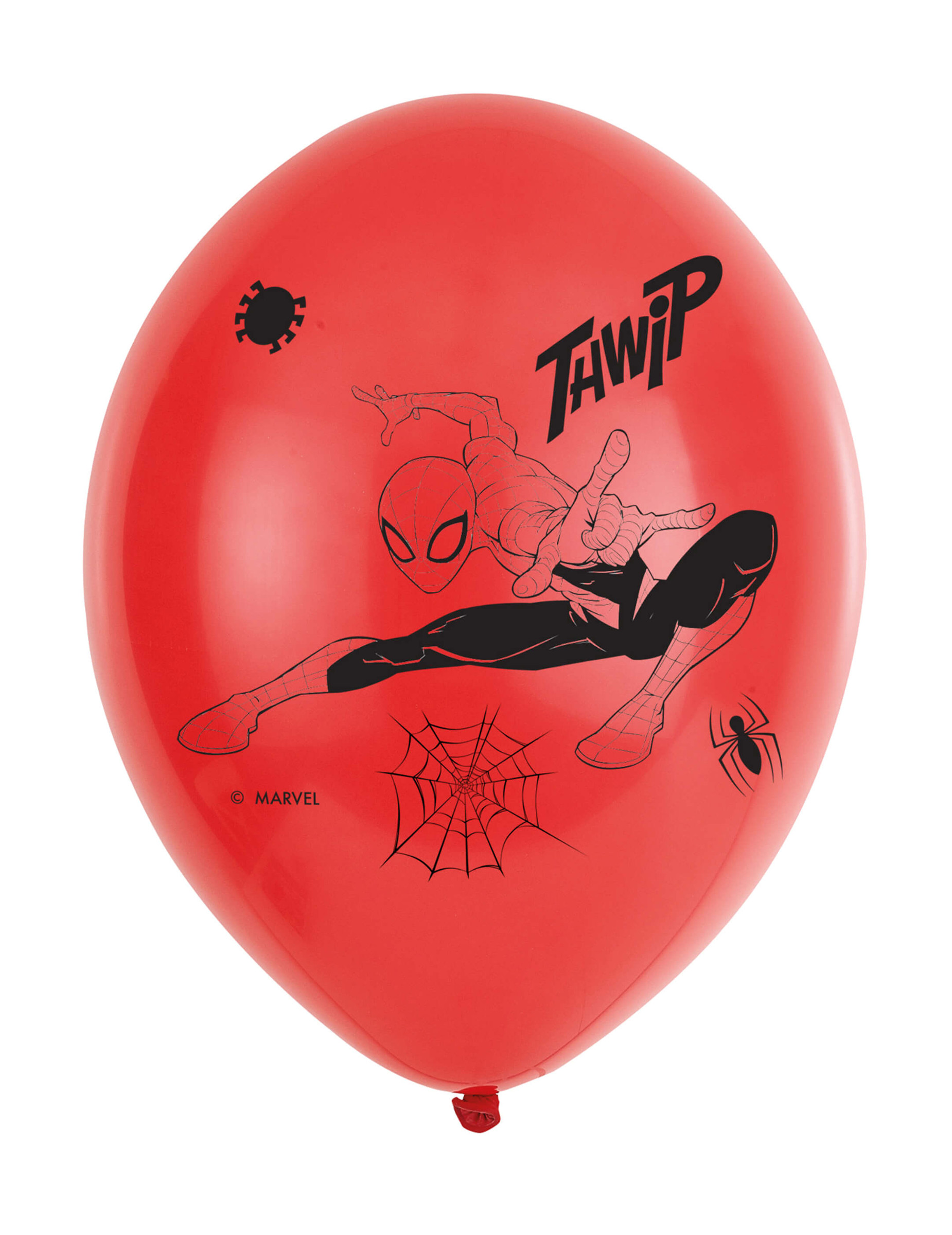 6 Ballons en latex Spiderman 27,5cm