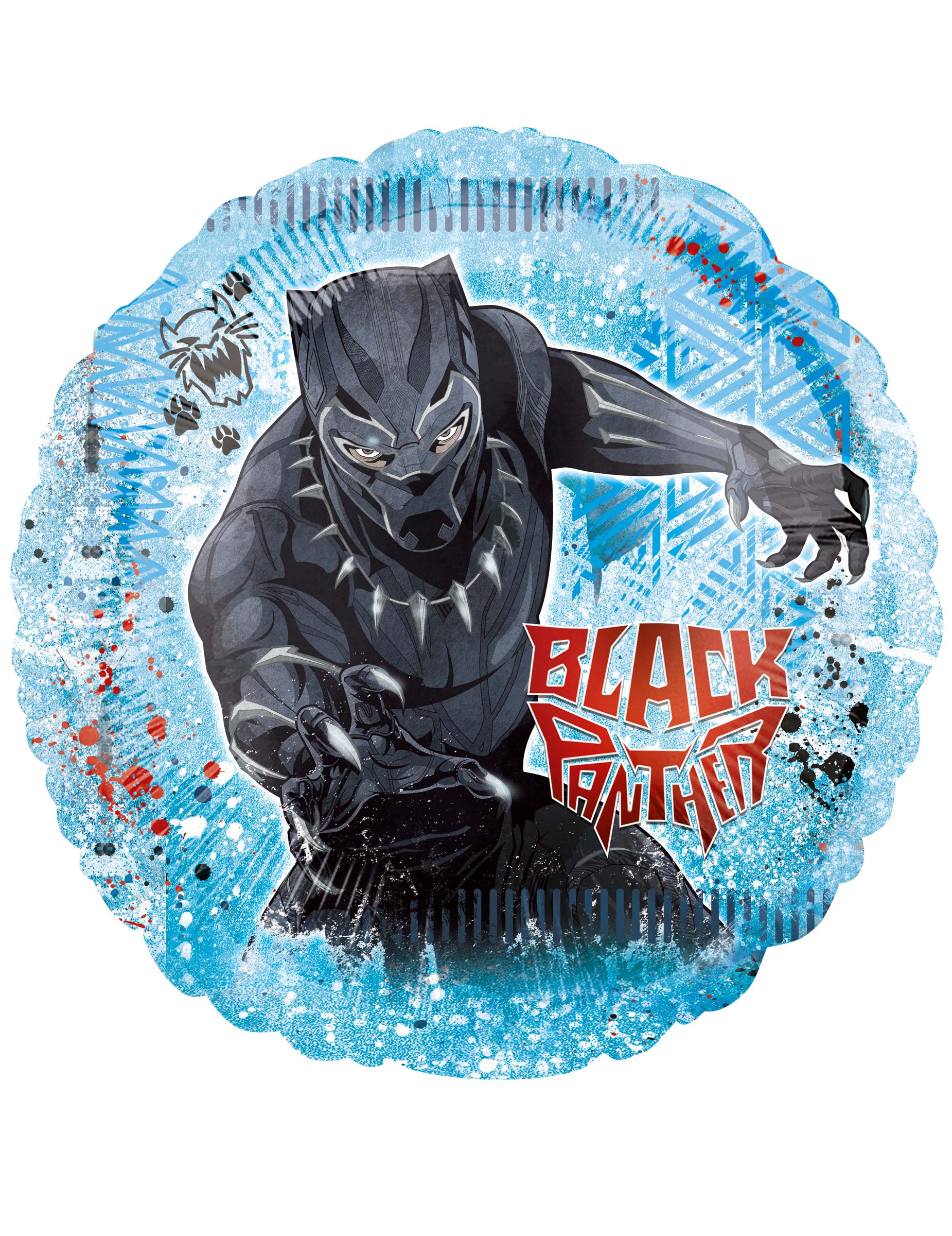 Ballon aluminium Black Panther 71 cm