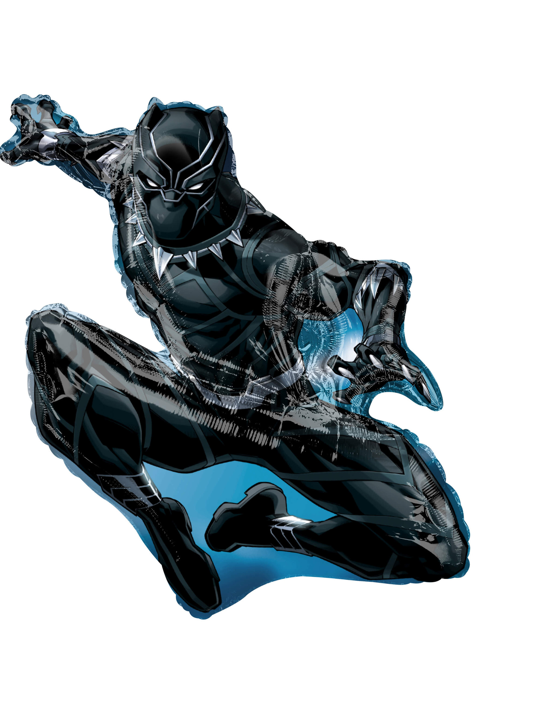 Ballon aluminium Black Panther 81 x 81 cm