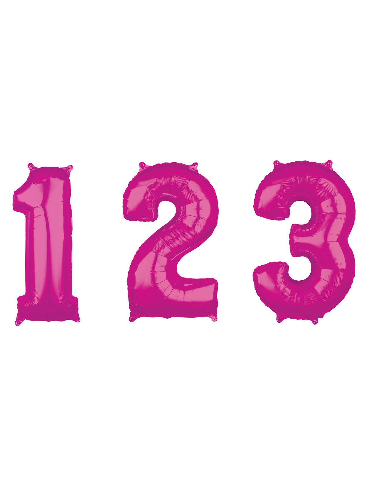 Ballon aluminium chiffre fuchsia 66 cm
