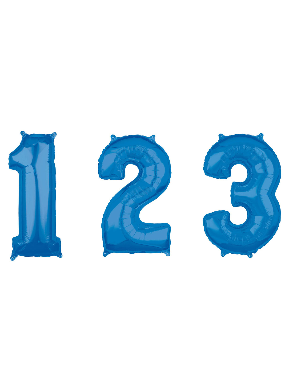 Ballon aluminium chiffre bleu 66 cm