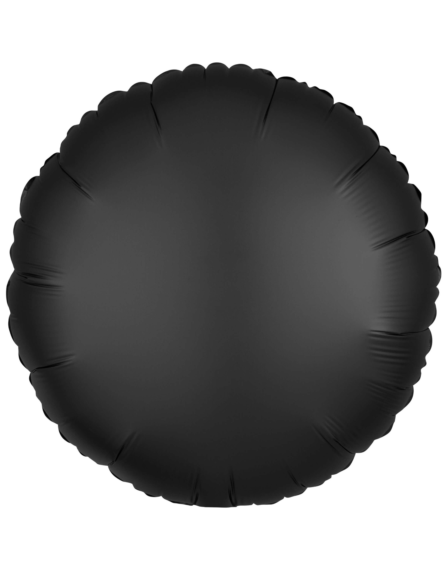 Ballon aluminium rond satin noir 43 cm