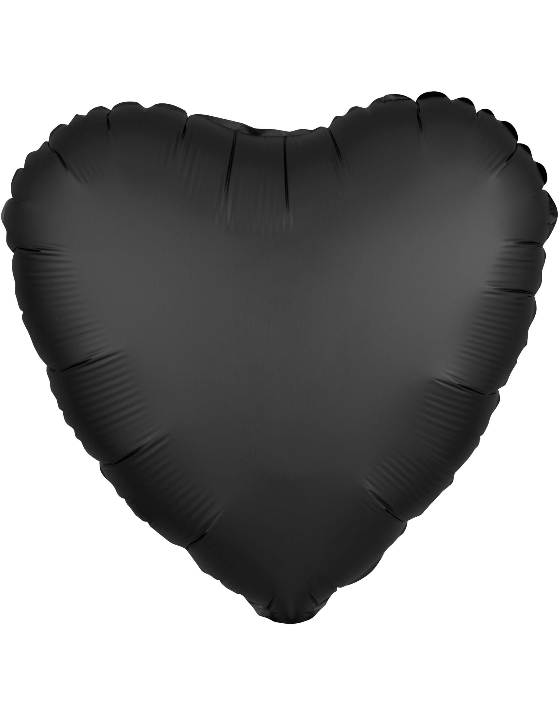 Ballon aluminium c ur satin noir 43 cm