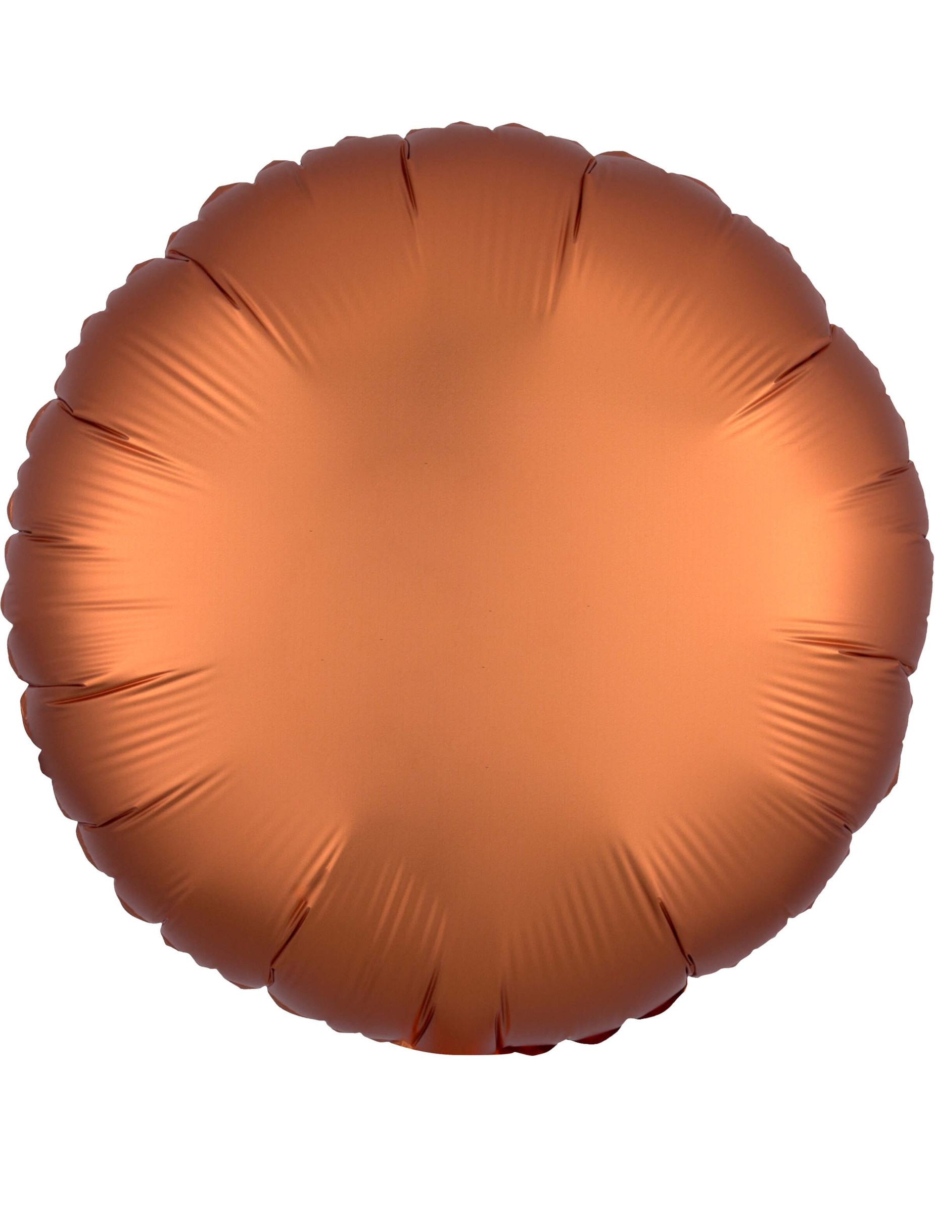 Ballon aluminium rond satin cuivré 43 cm