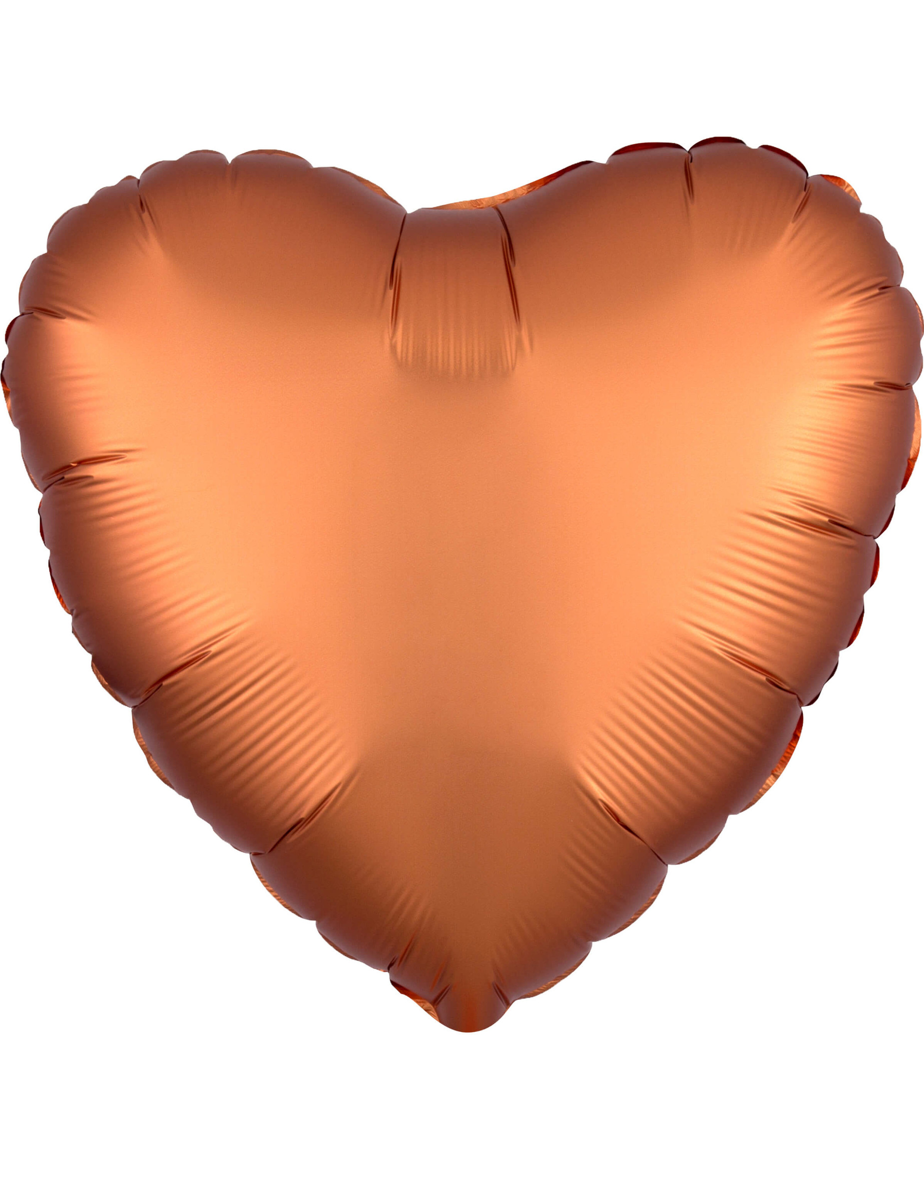 Ballon aluminium coeur cuivré satiné 43 cm