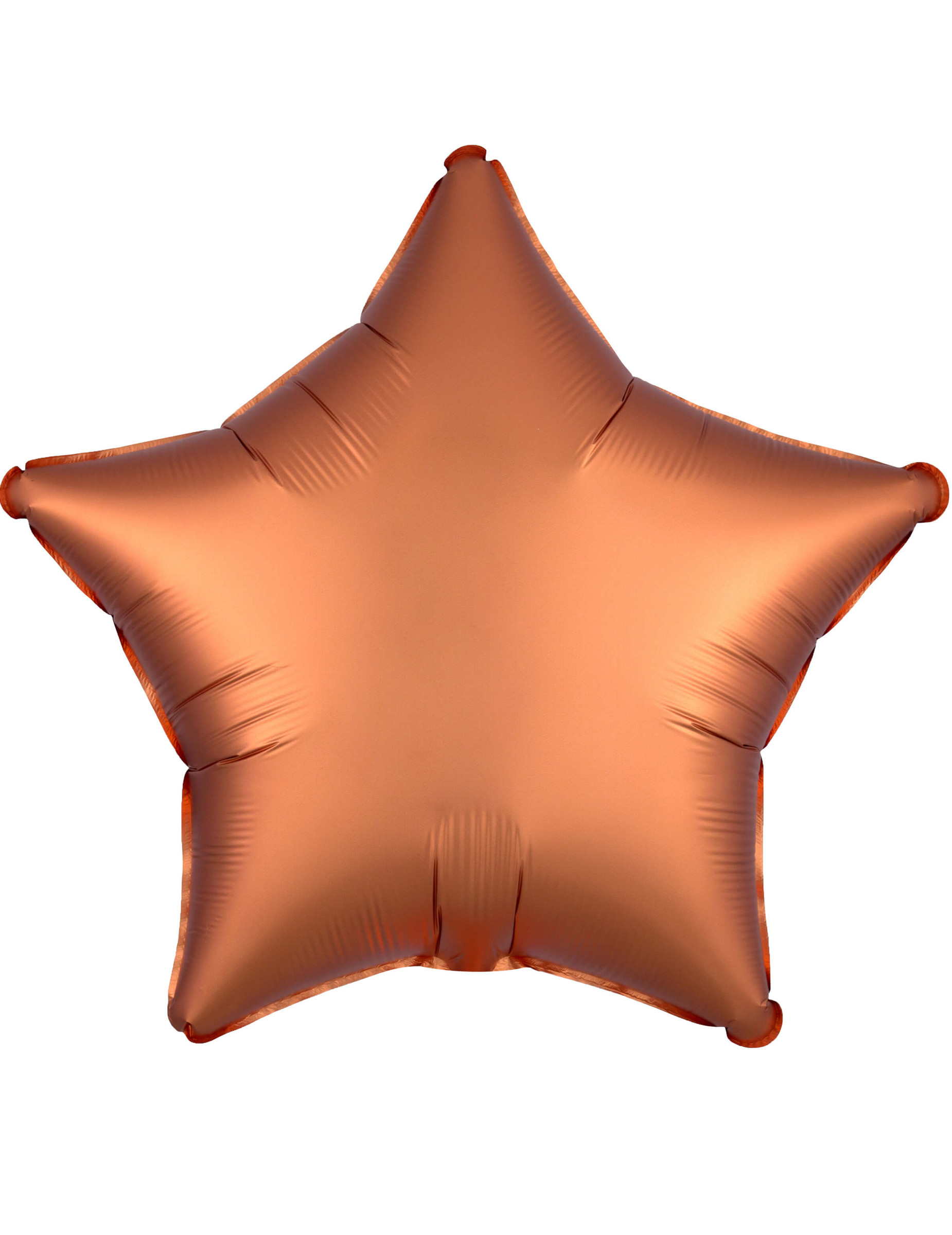 Ballon aluminium étoile satin cuivré 43 cm