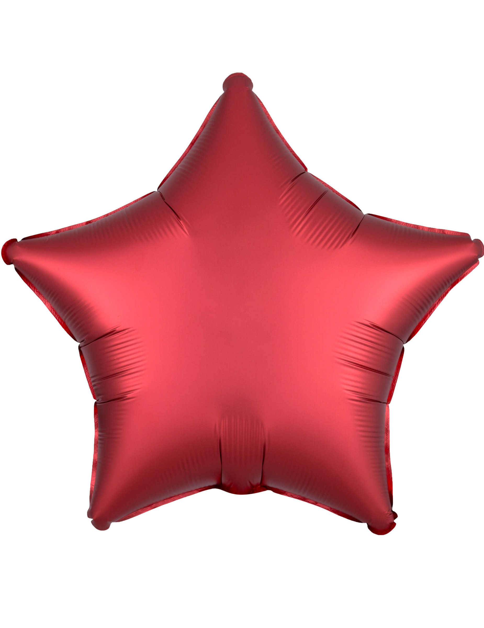 Ballon aluminium étoile satin rubis 43 cm