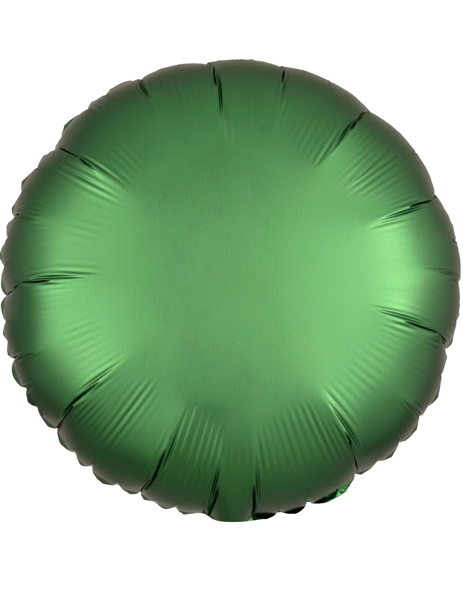 Ballon aluminium rond satin émeraude 43 cm