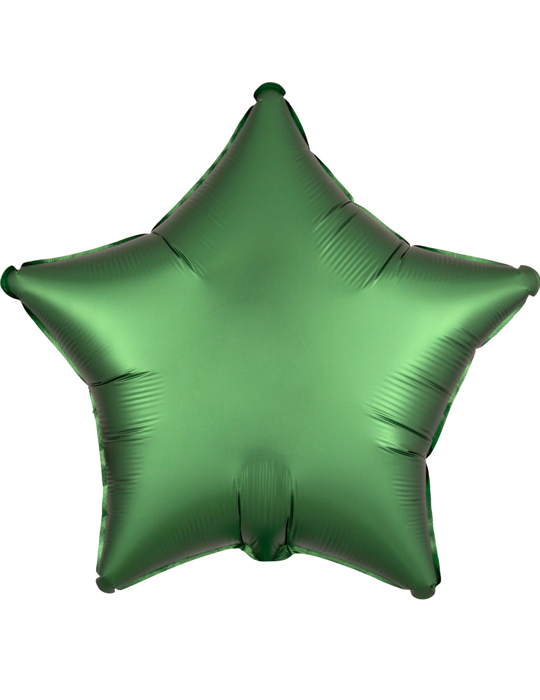 Ballon aluminium étoile satin émeraude 43 cm