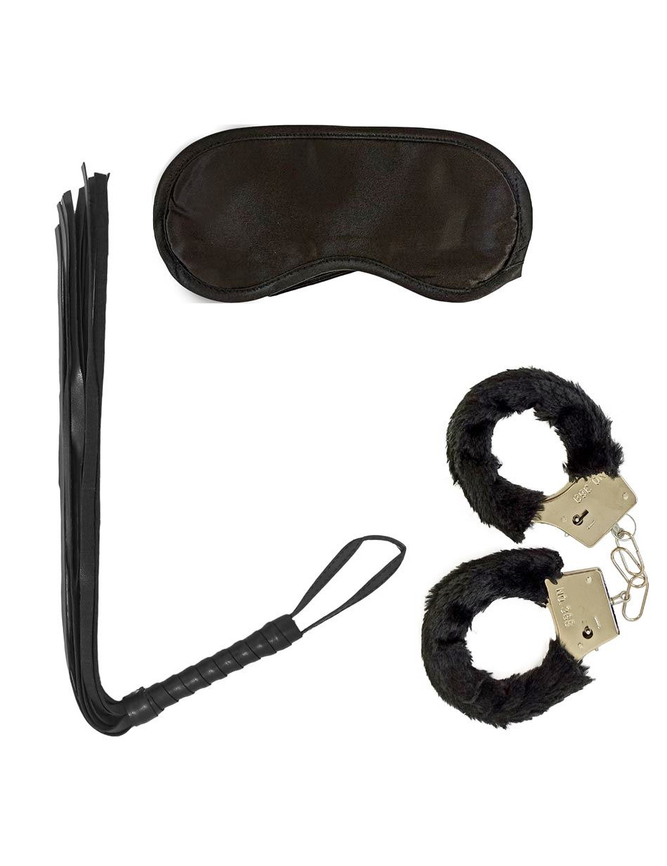 Kit menottes fouet et loup adulte