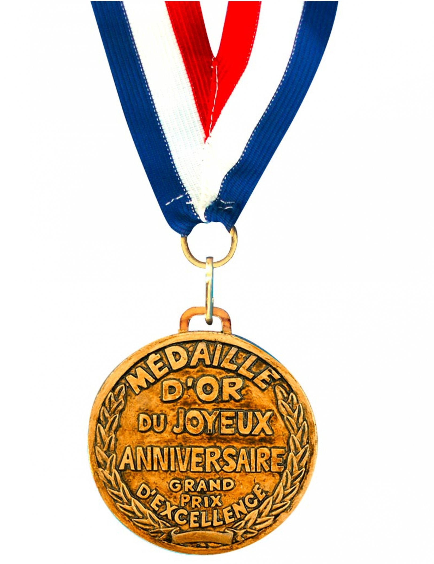 Médaille d'or Joyeux Anniversaire