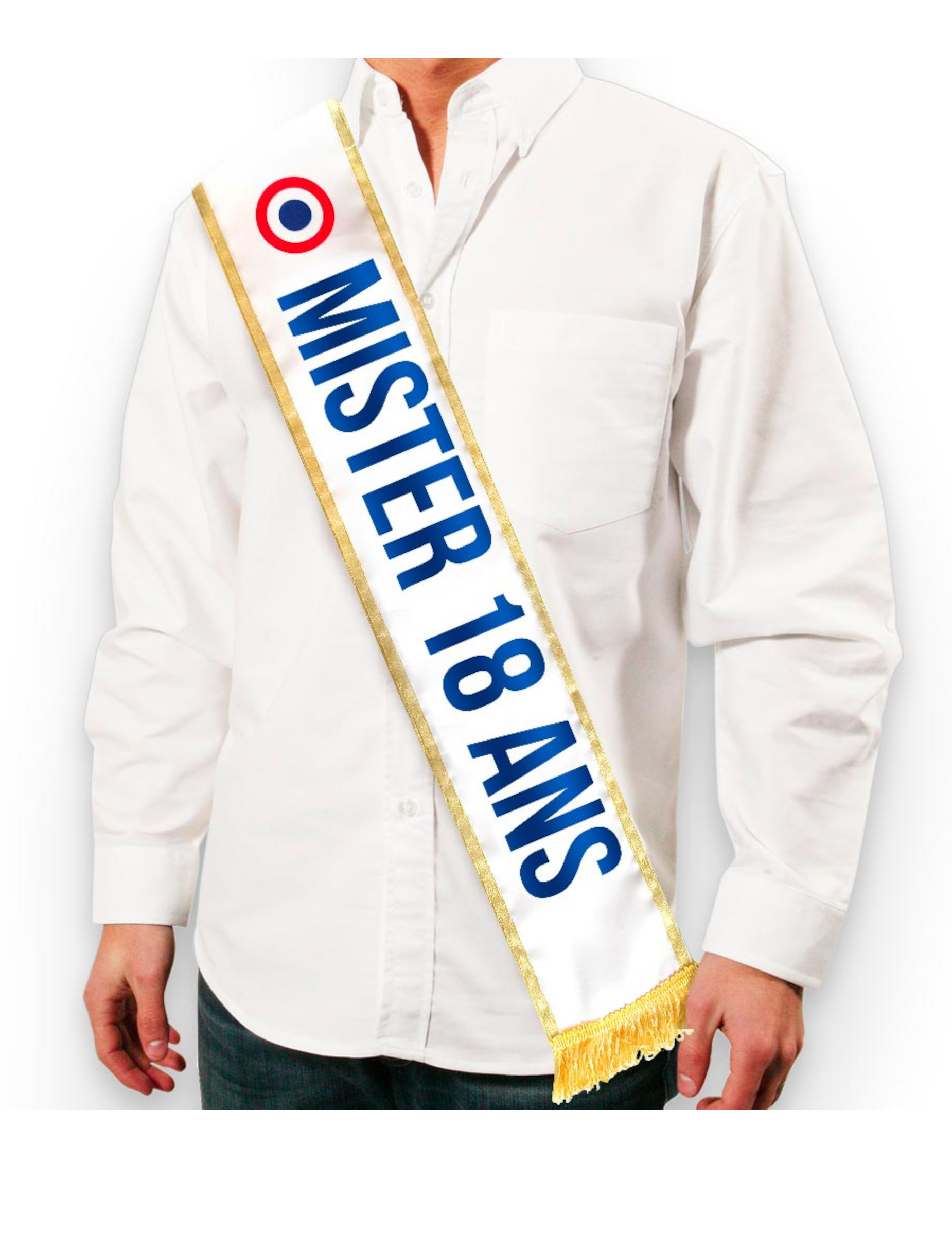 Echarpe tricolore Mister 18 ans