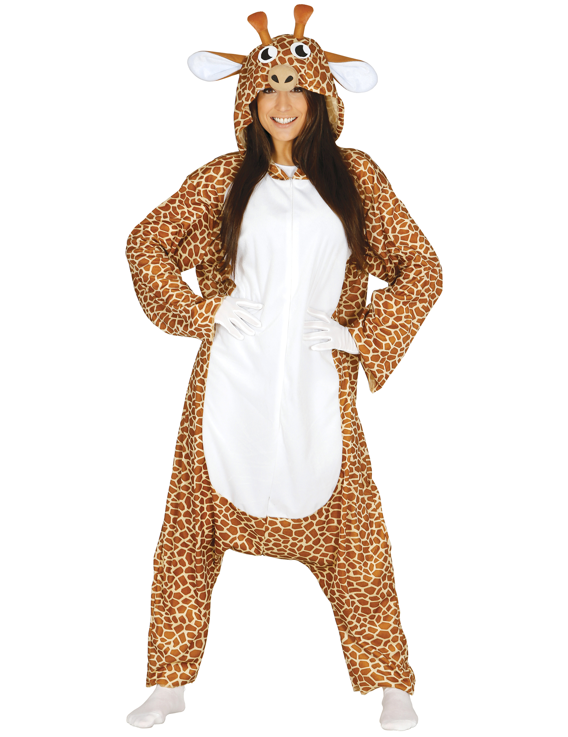 Déguisement combinaison girafe adulte