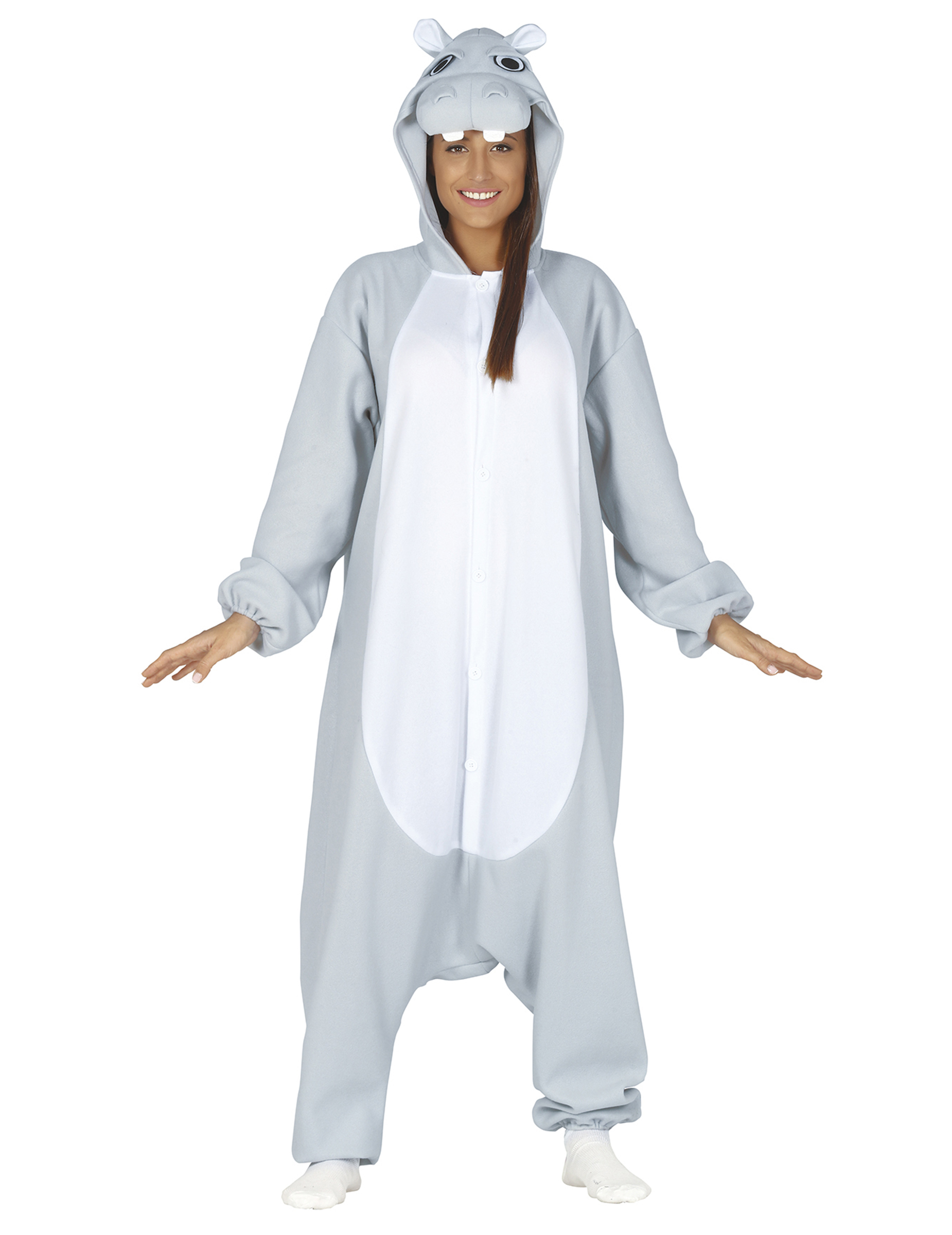 Déguisement combinaison hippopotame adulte