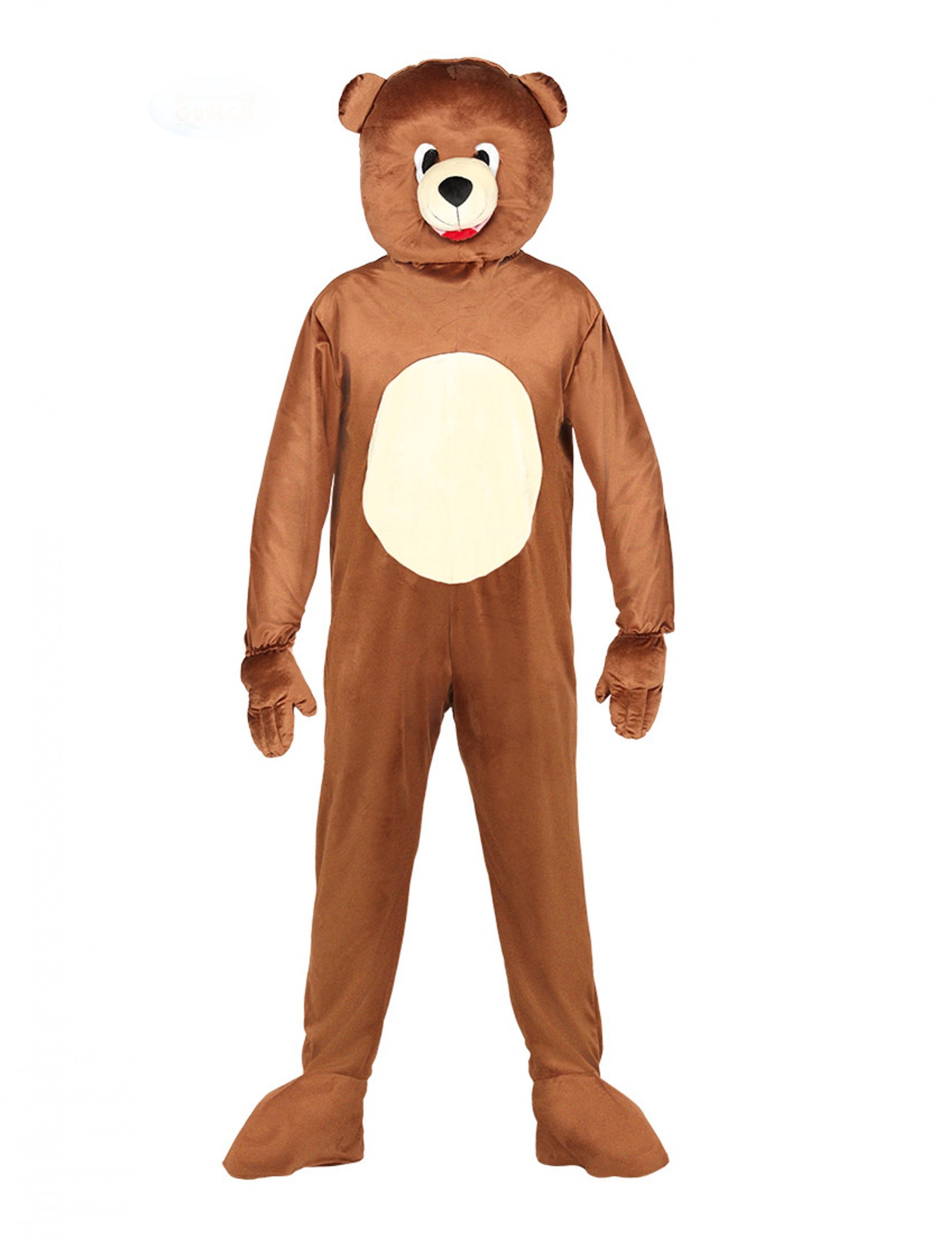 Déguisement combinaison mascotte ours adulte