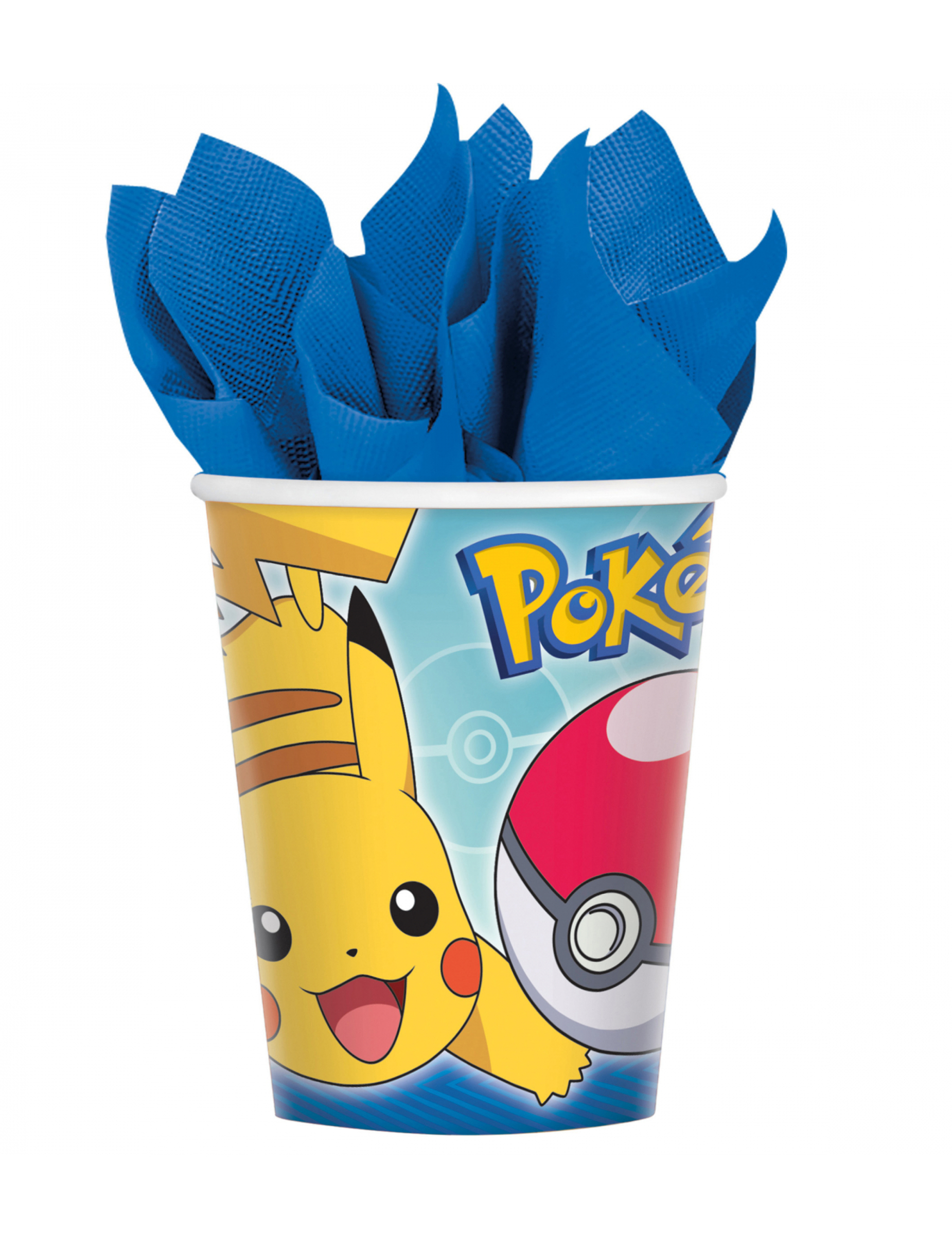 8 Gobelets en carton Pokémon Core 266 ml
