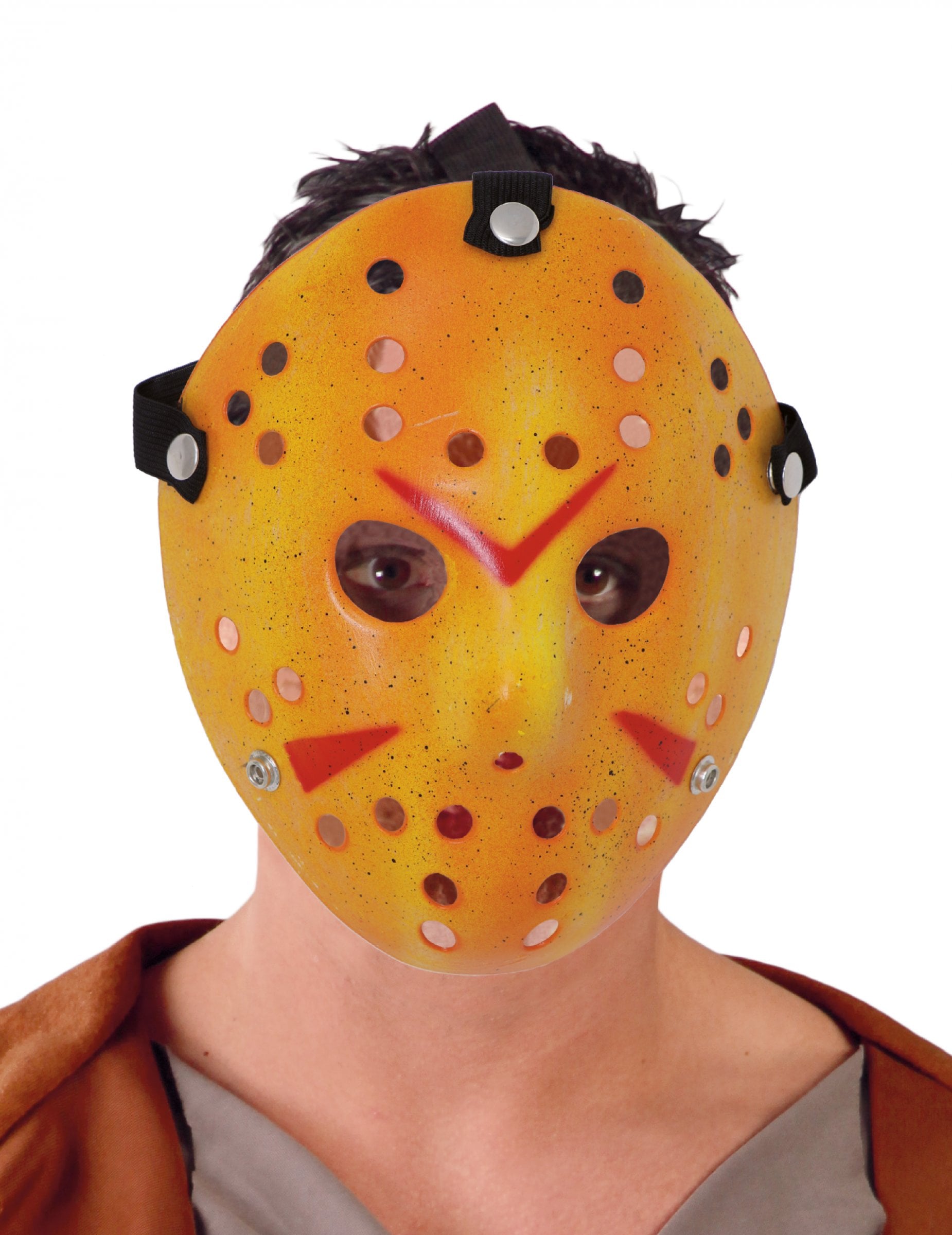 Masque de hockey blanc tueur en série adulte