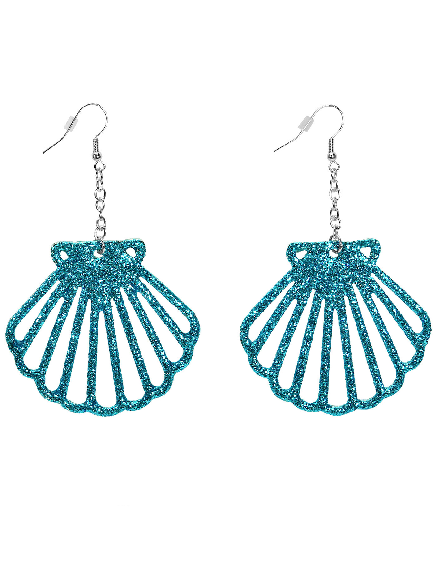 Boucles d'oreilles coquillages brillants adulte