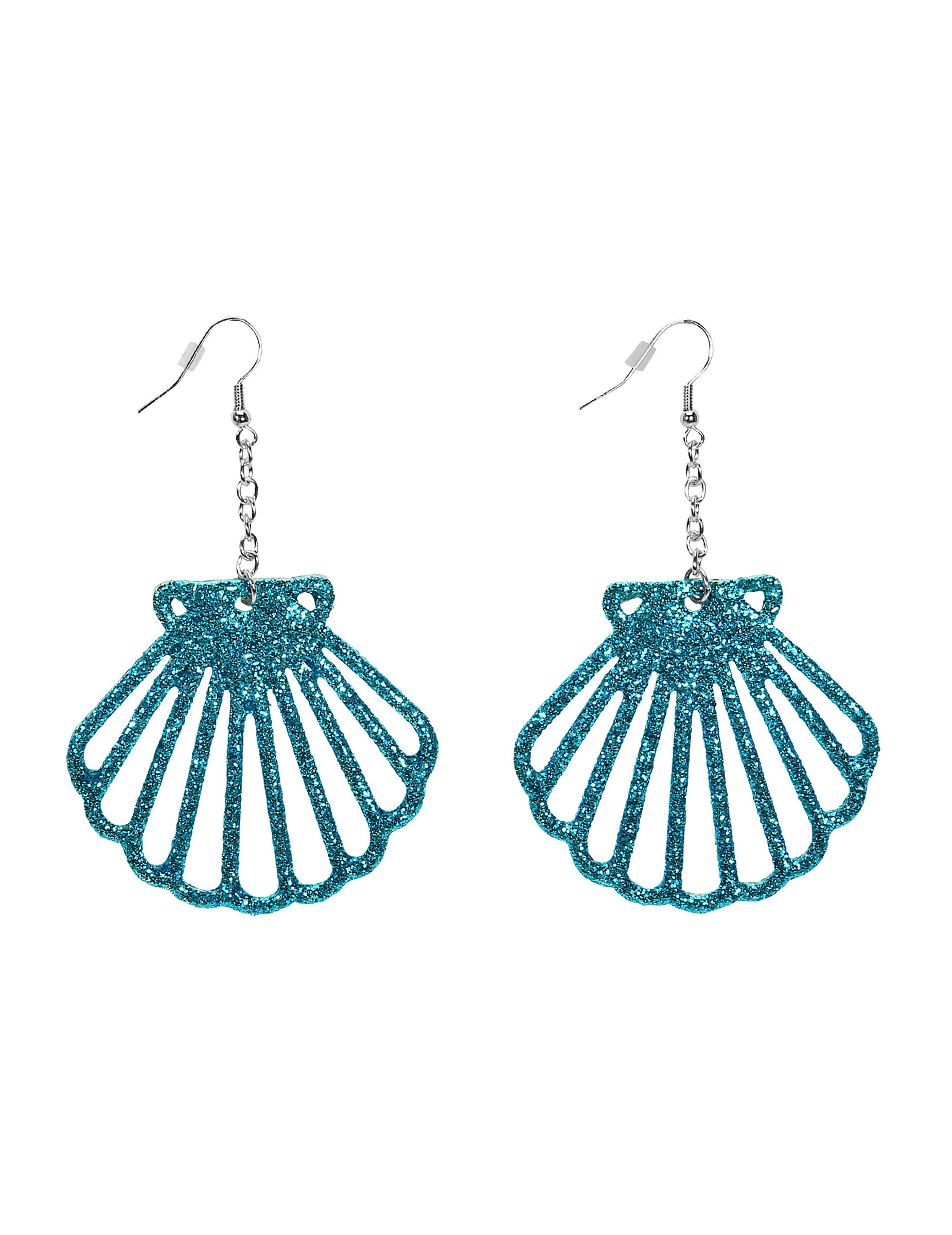 Boucles d'oreilles coquillages brillants adulte